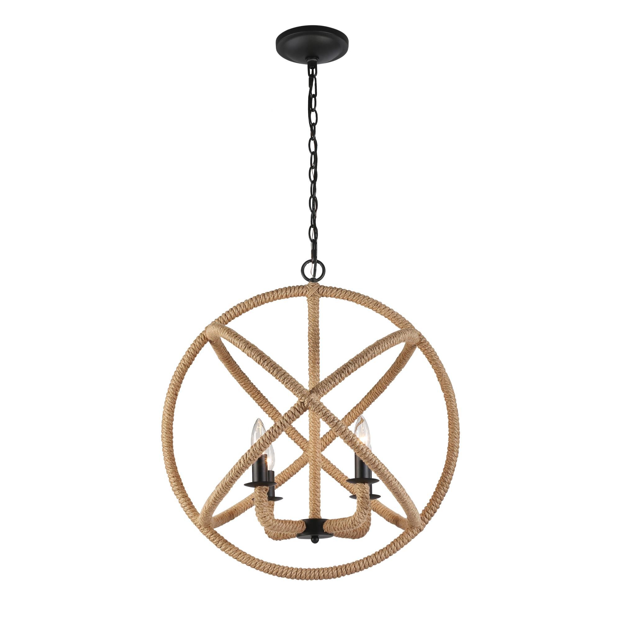 Marina 23 Inch Cage Pendant by Golden Lighting