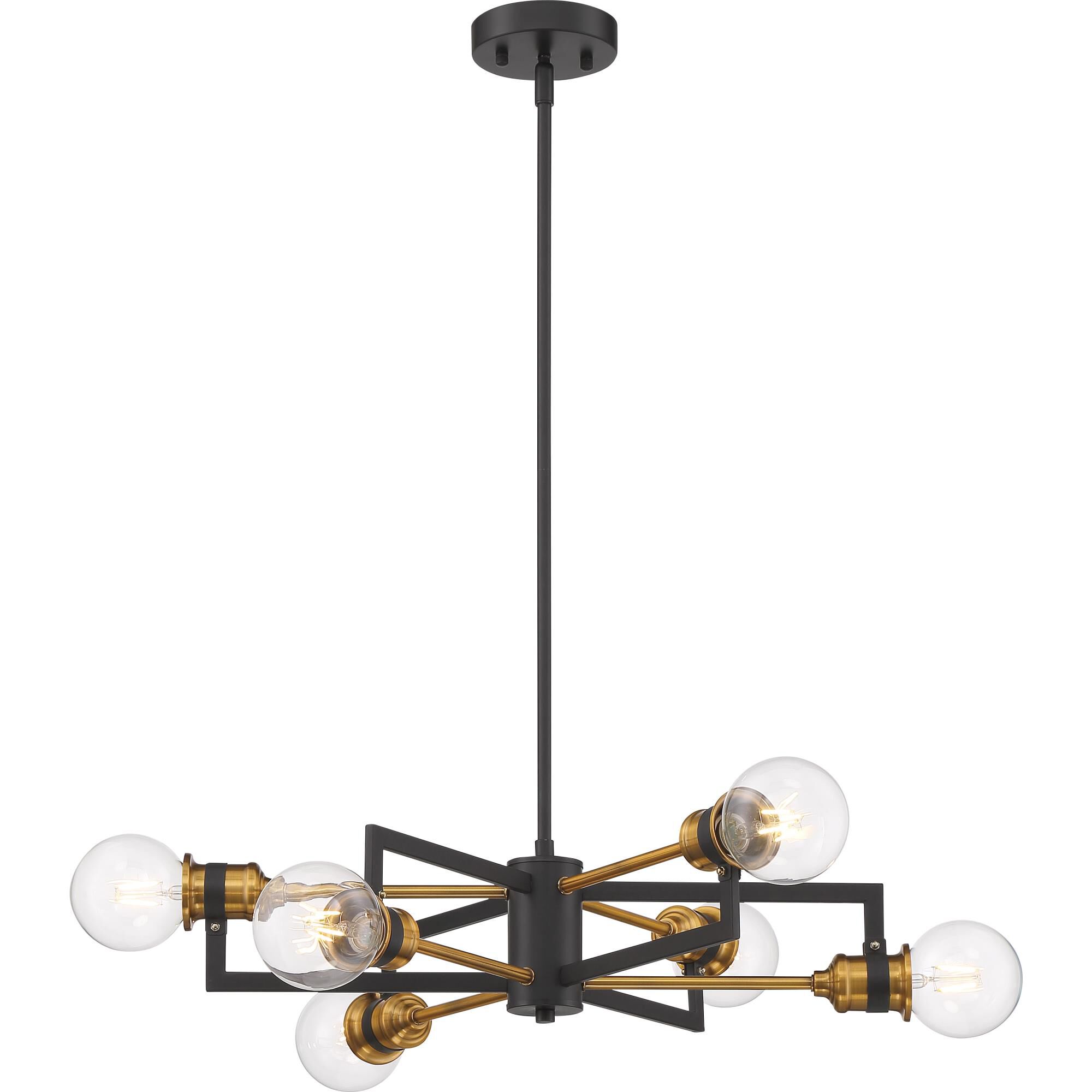 Intention 23 Inch 6 Light Chandelier by Nuvo Lighting