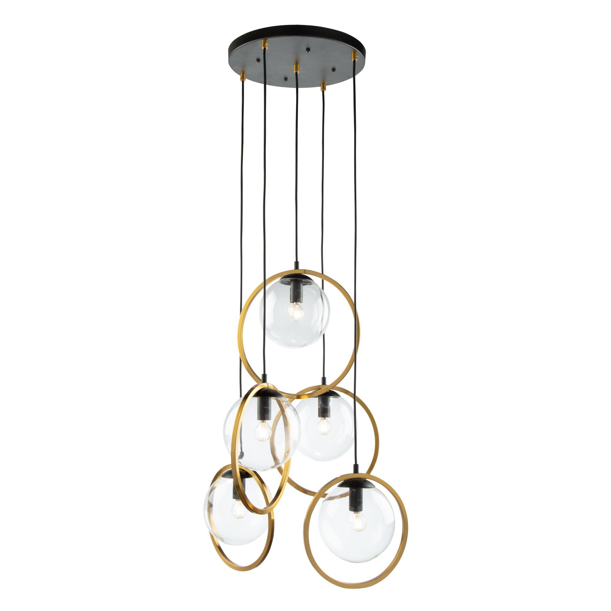 Lugano 17 Inch 5 Light Multi Light Pendant by Artcraft