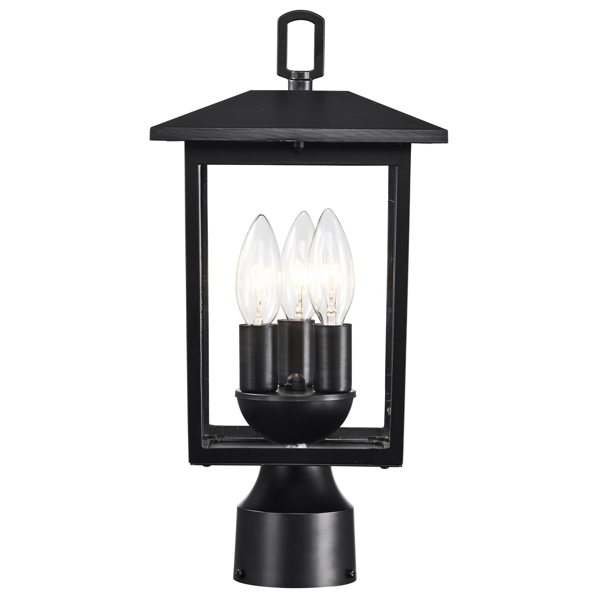 Jamesport 15 Inch Tall 3 Light Outdoor Post Lamp by Nuvo Lighting