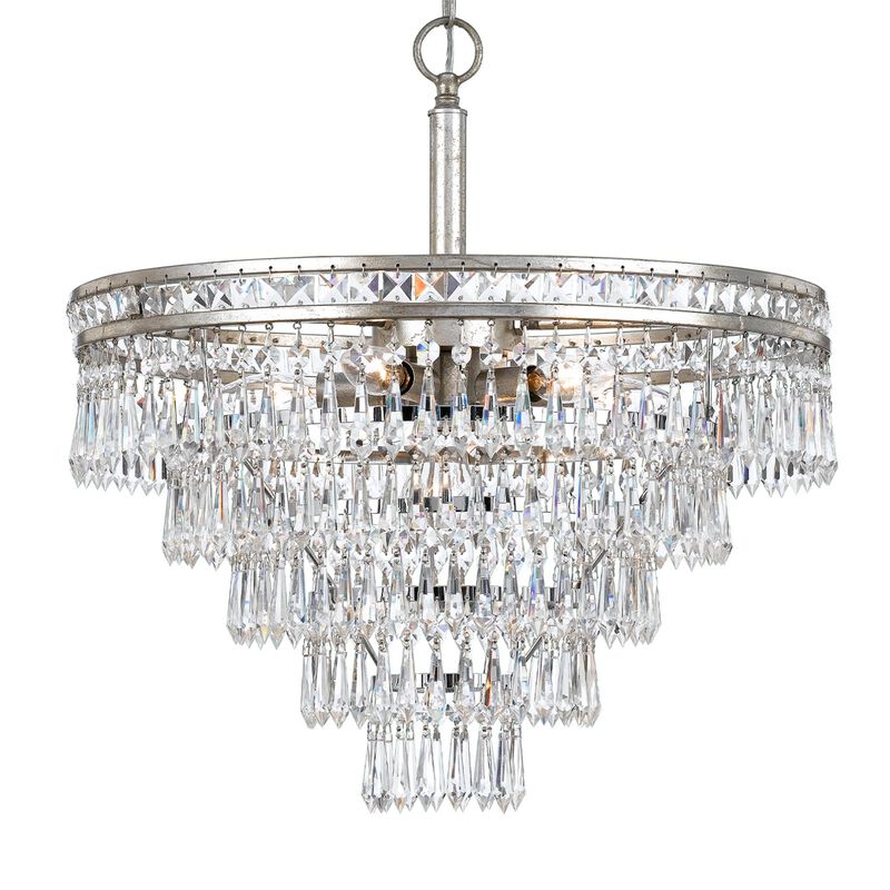 Mercer Medium Pendant Light by Crystorama