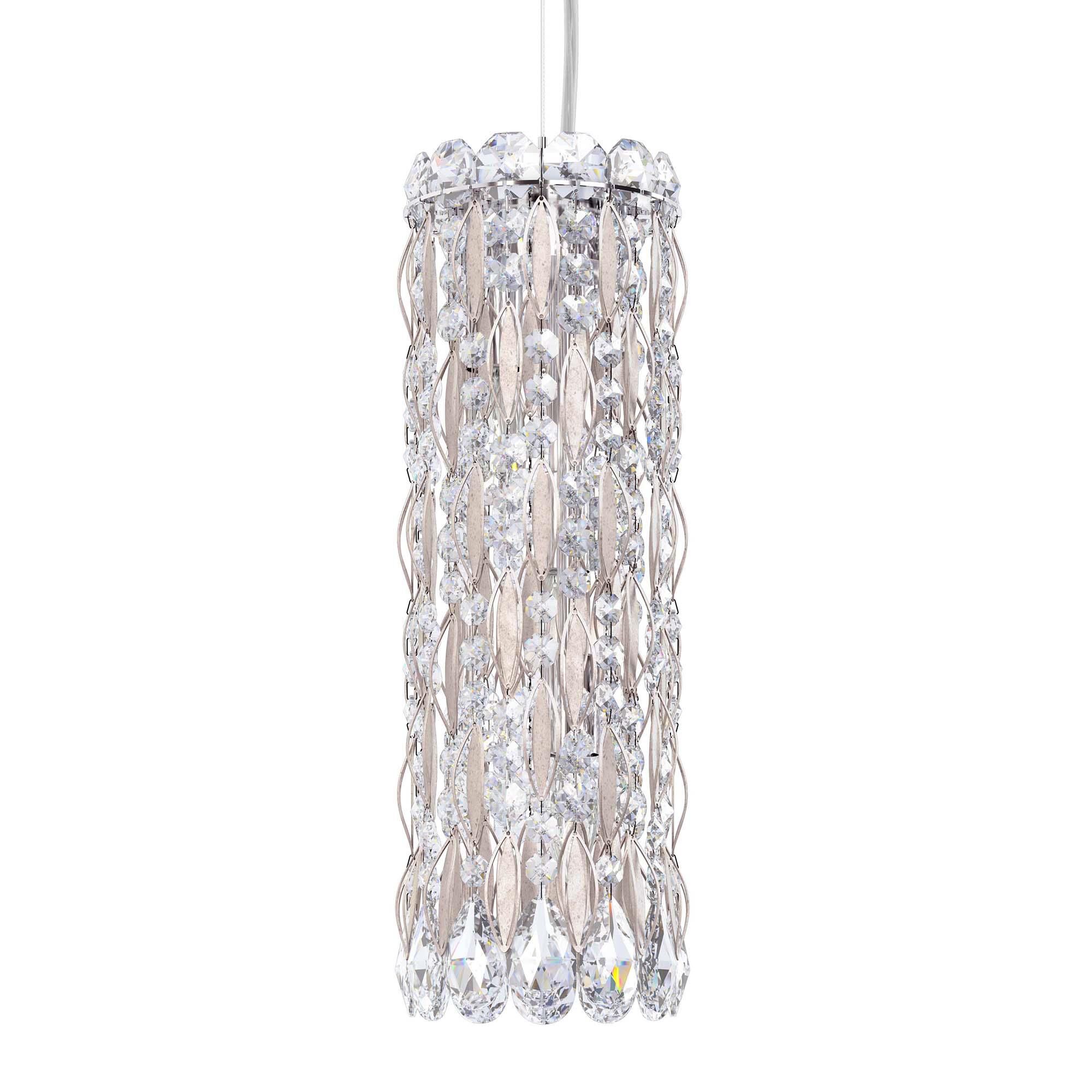 Shown in Antique Silver finish and Clear Radiance crystal