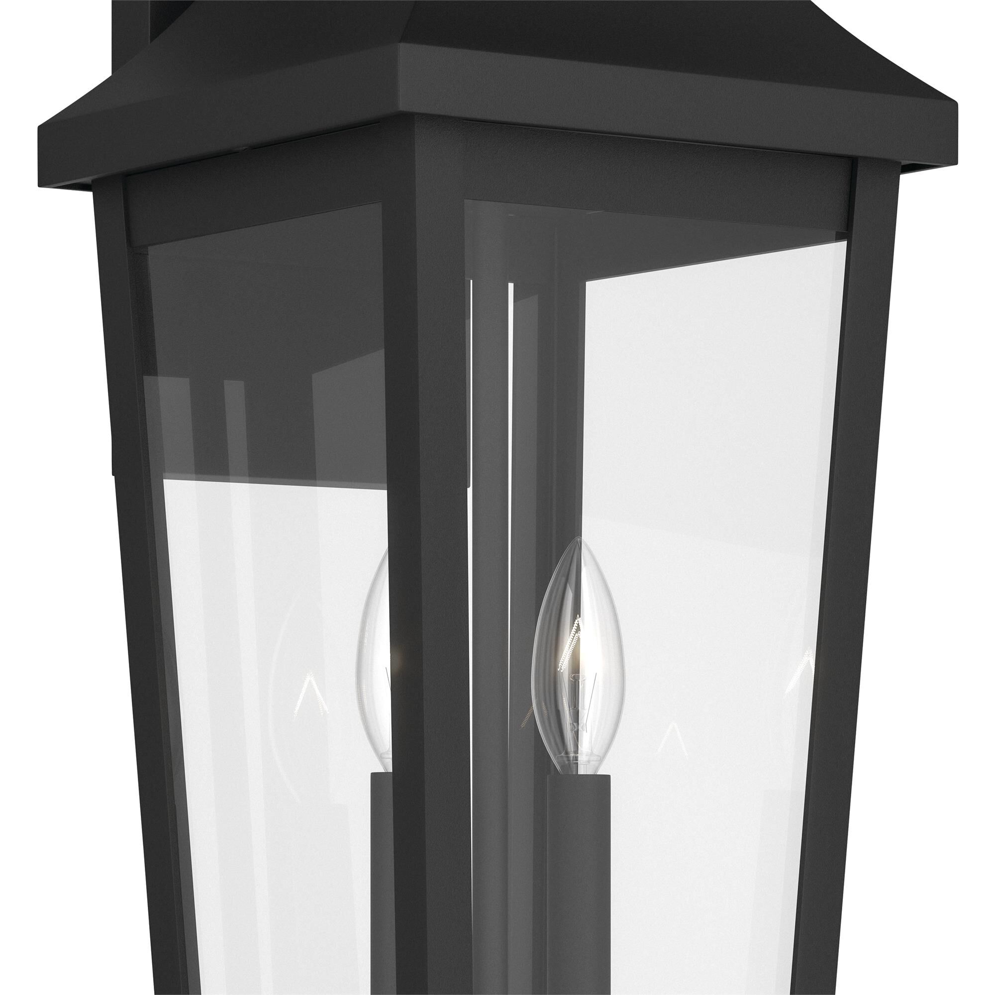 Shown in Textured Black finish and Clear glass