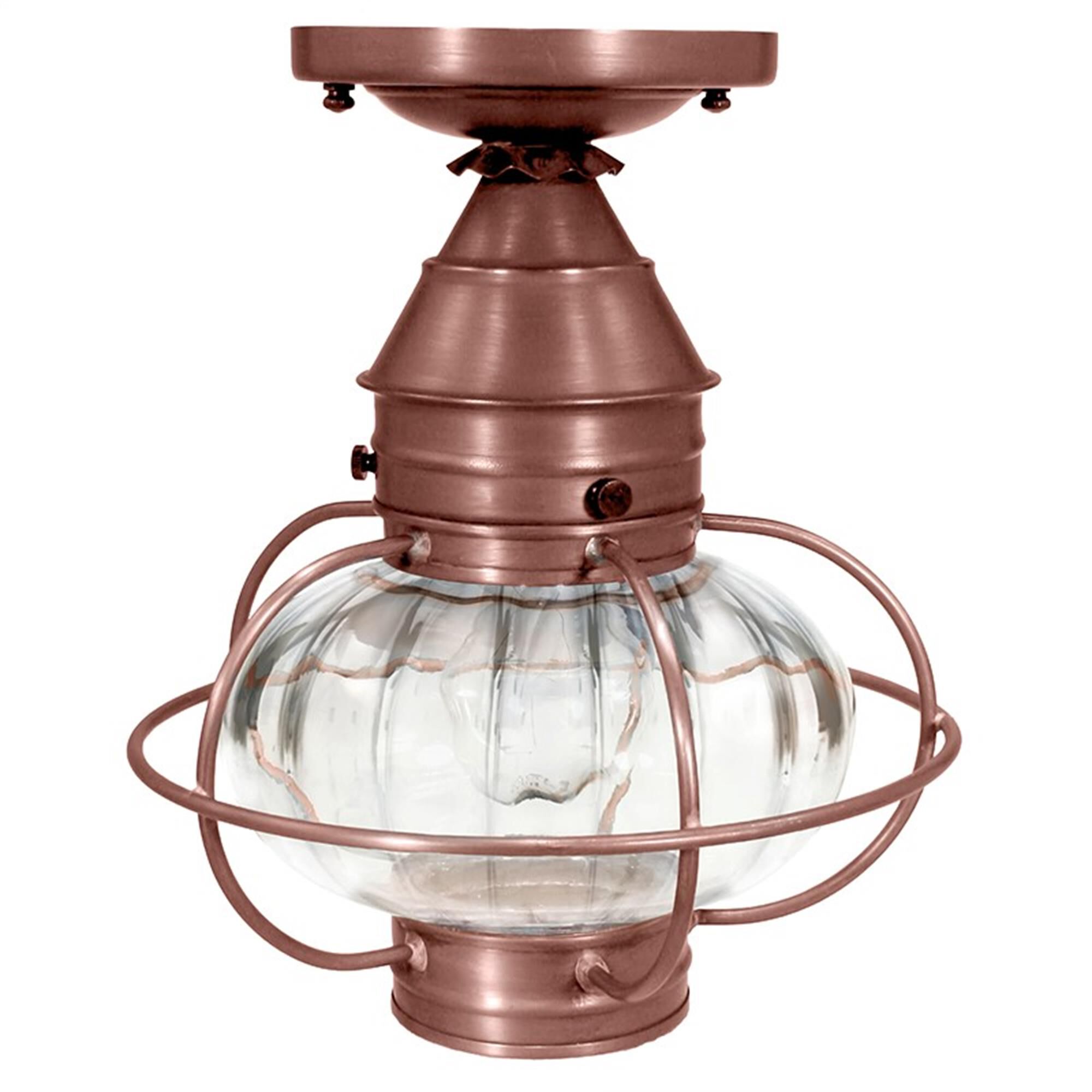 Onion 9 Inch Outdoor Flush Mount,
