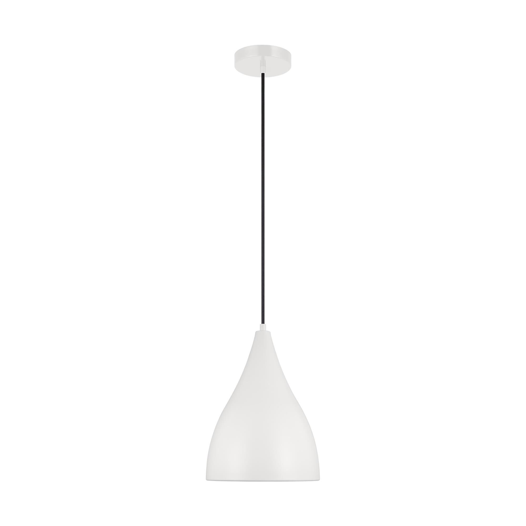 Shown in Matte White finish and Matte White glass and Matte White Steel shade