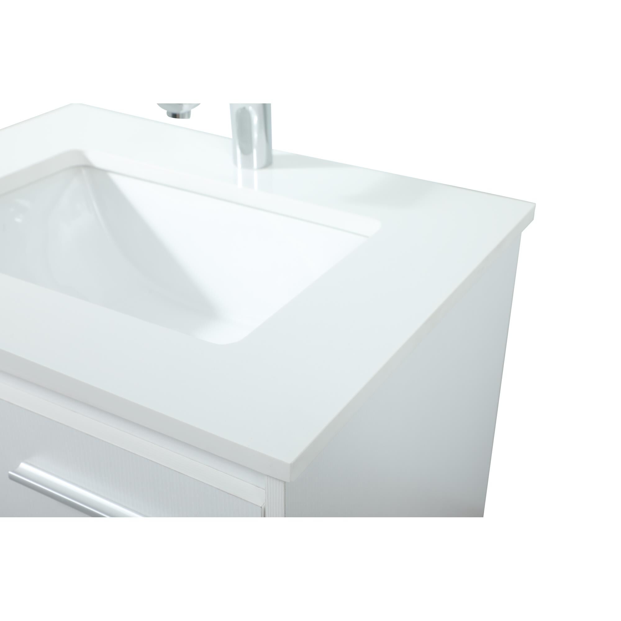 Shown in White finish