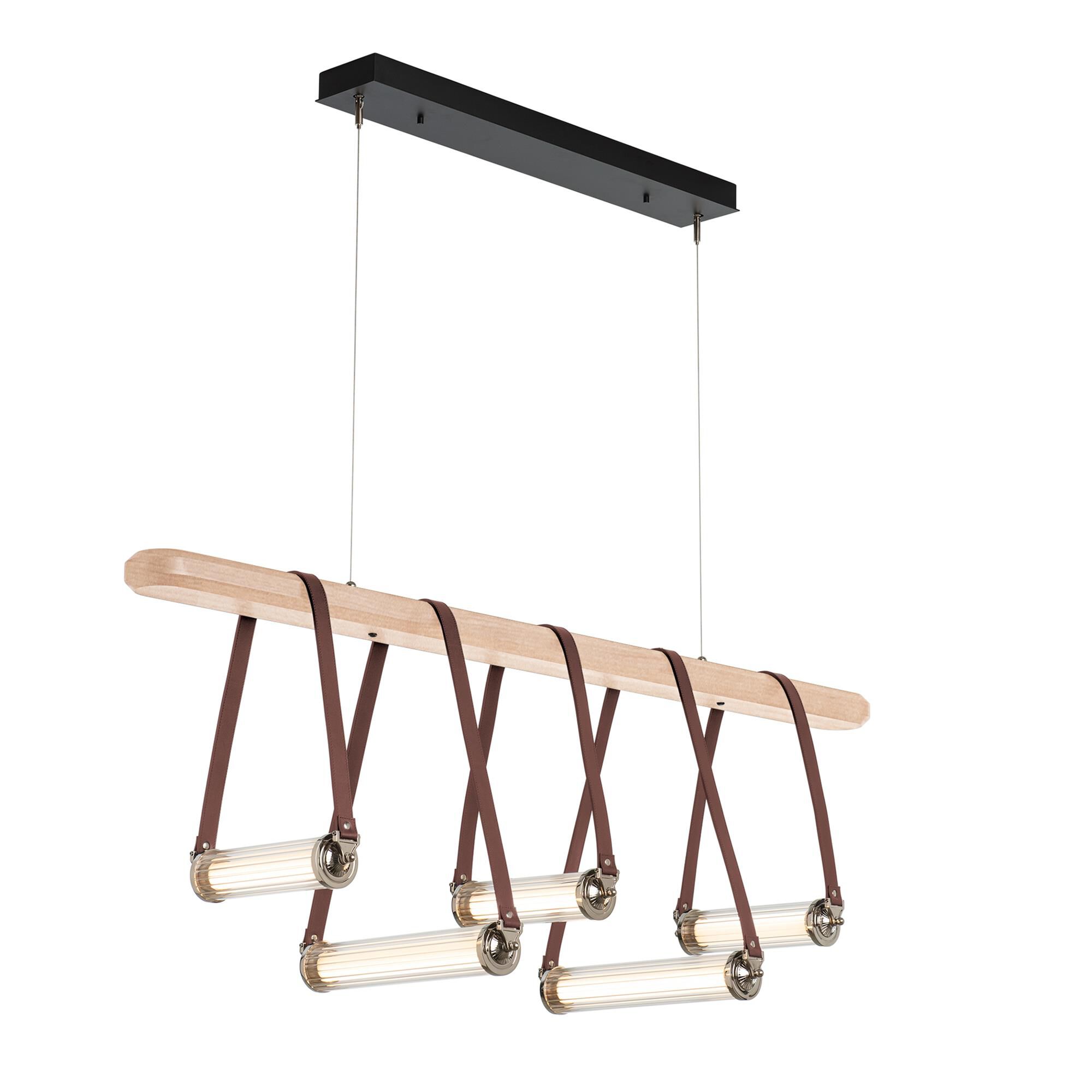 Shown in Black finish and Clear glass and Polished Nickel accent