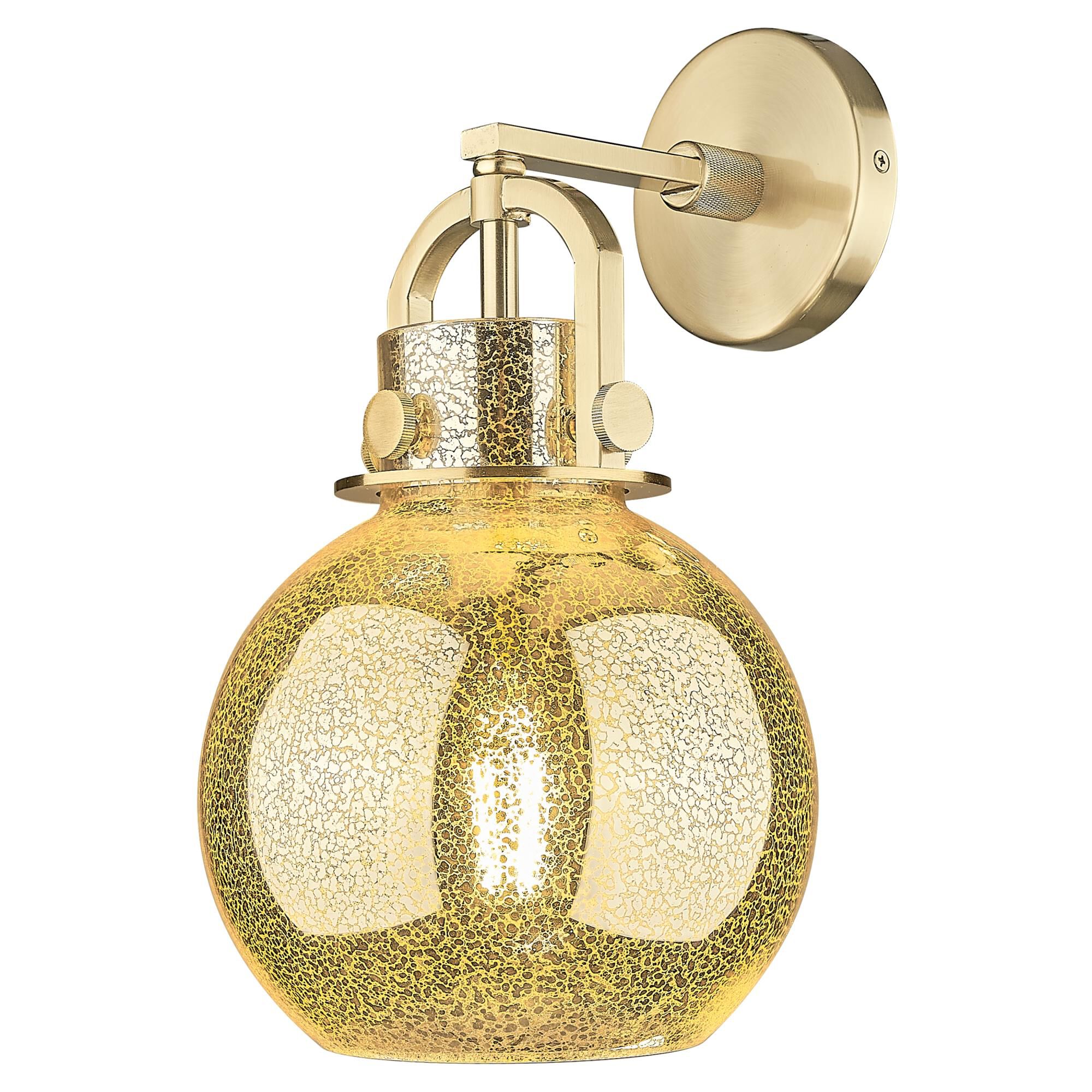 Shown in Champagne Bronze finish and Mercury glass