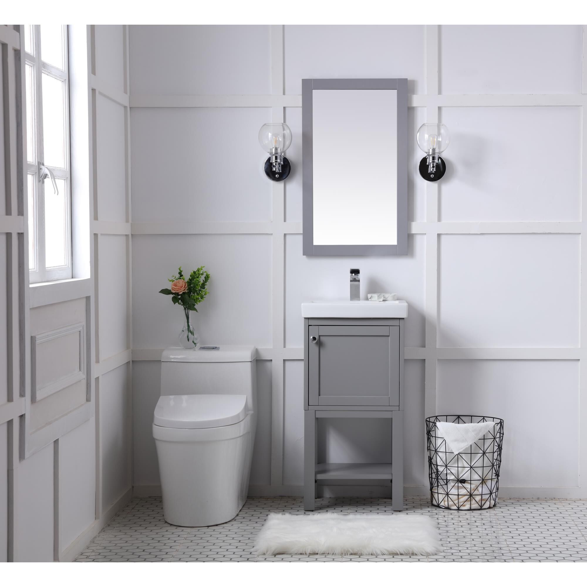 Shown in Grey finish