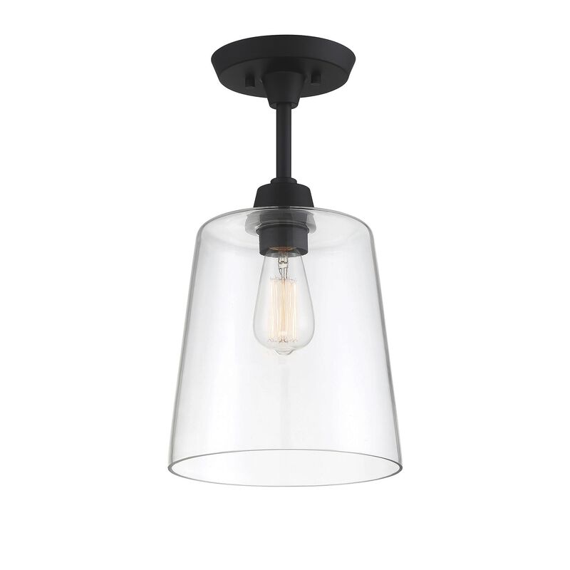 10 Inch 1 Light LED Semi Flush Mount by Meridian Lighting