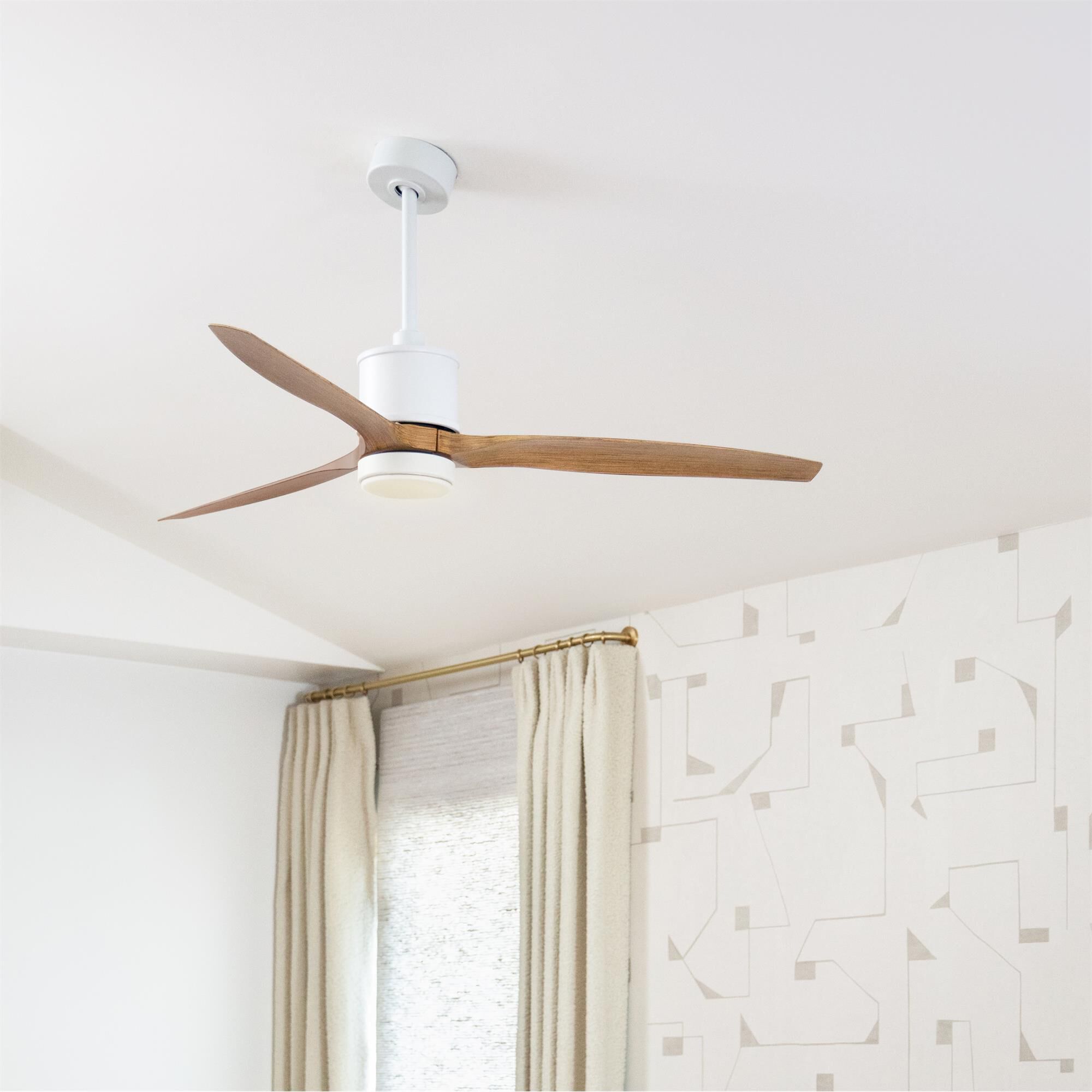 Hover 52 Inch Ceiling Fan with Light Kit,