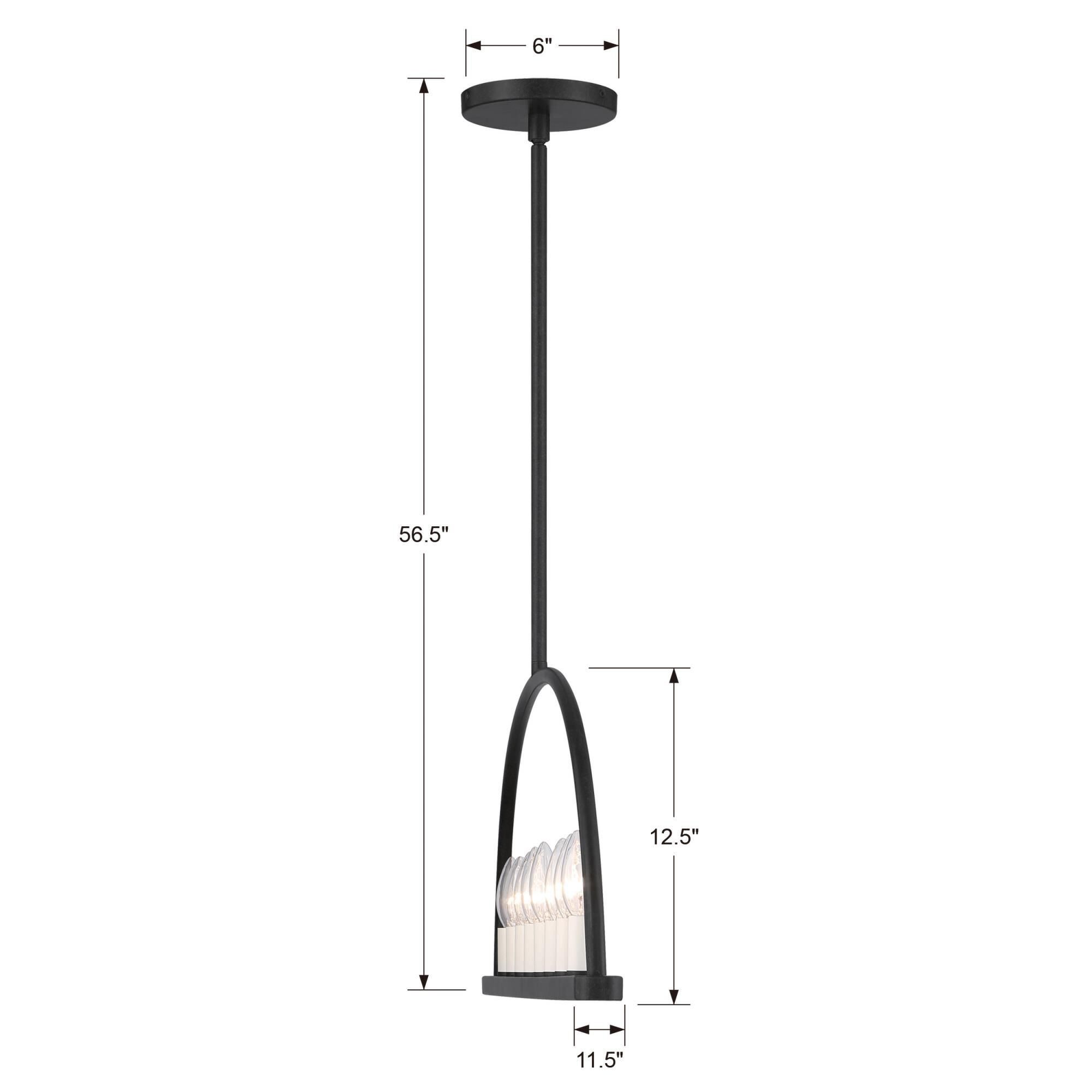 Abbott 42 Inch 8 Light Linear Suspension Light,