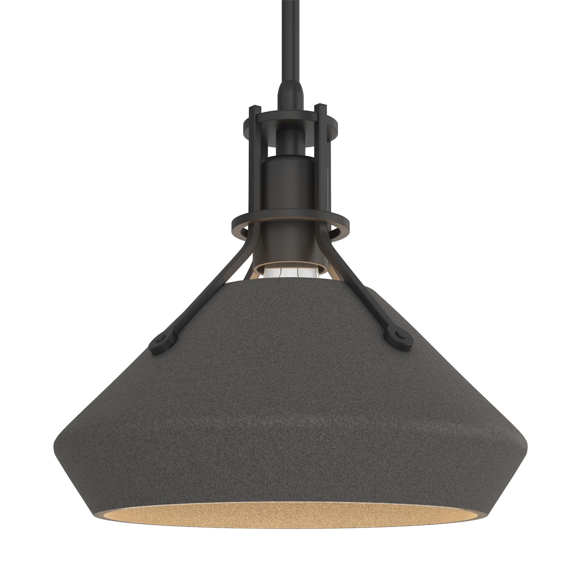 Shown in Black finish and Natural Iron  accent