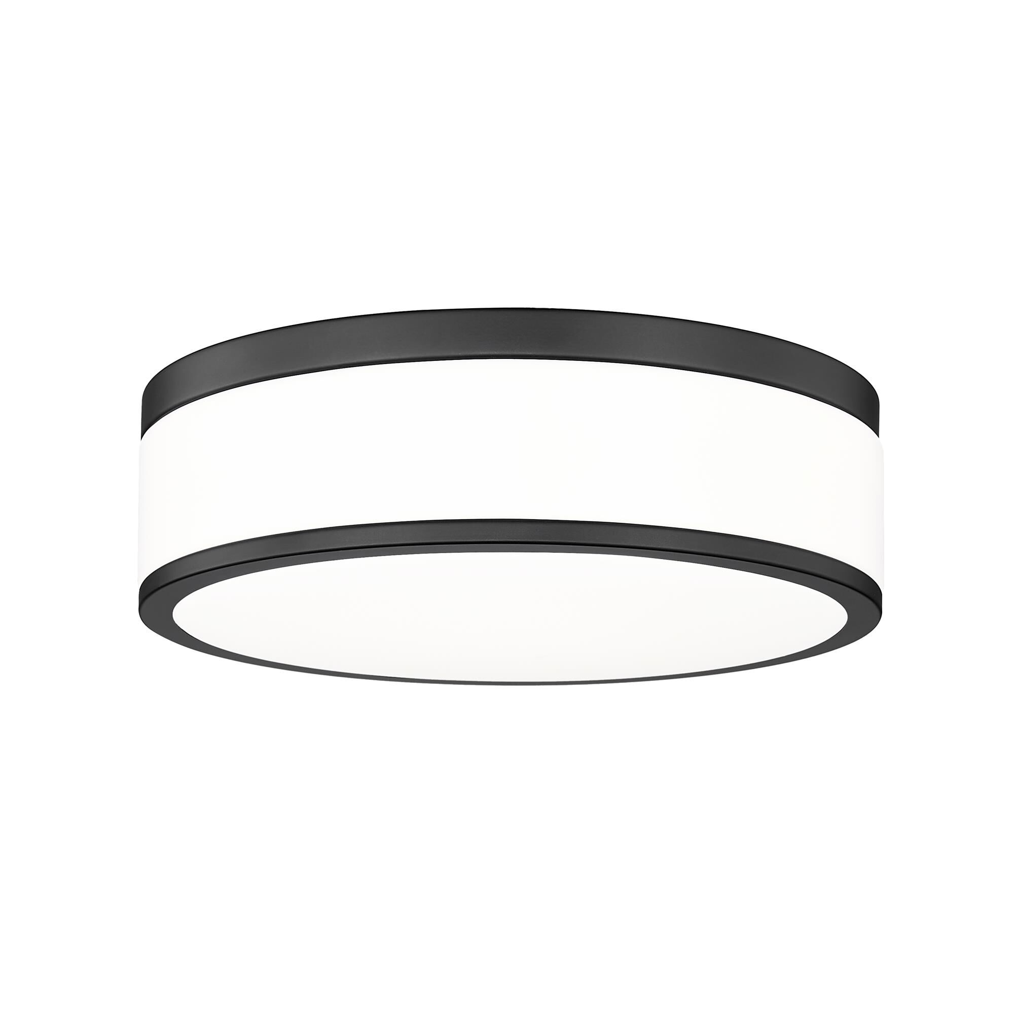 Shown in Matte Black finish and Frosted glass and Frosted shade