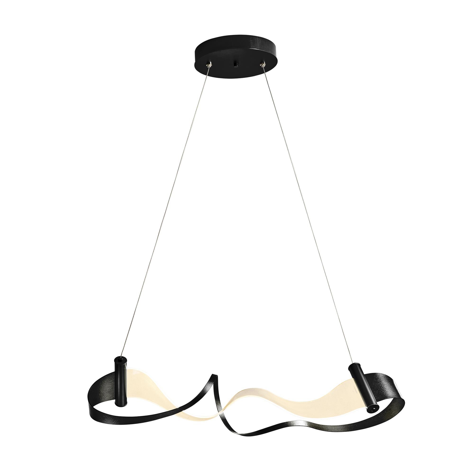 Shown in Black finish and Black glass and Eclipse Inner & Terra Suede Outer shade and Inside Shade: Eclipse accent