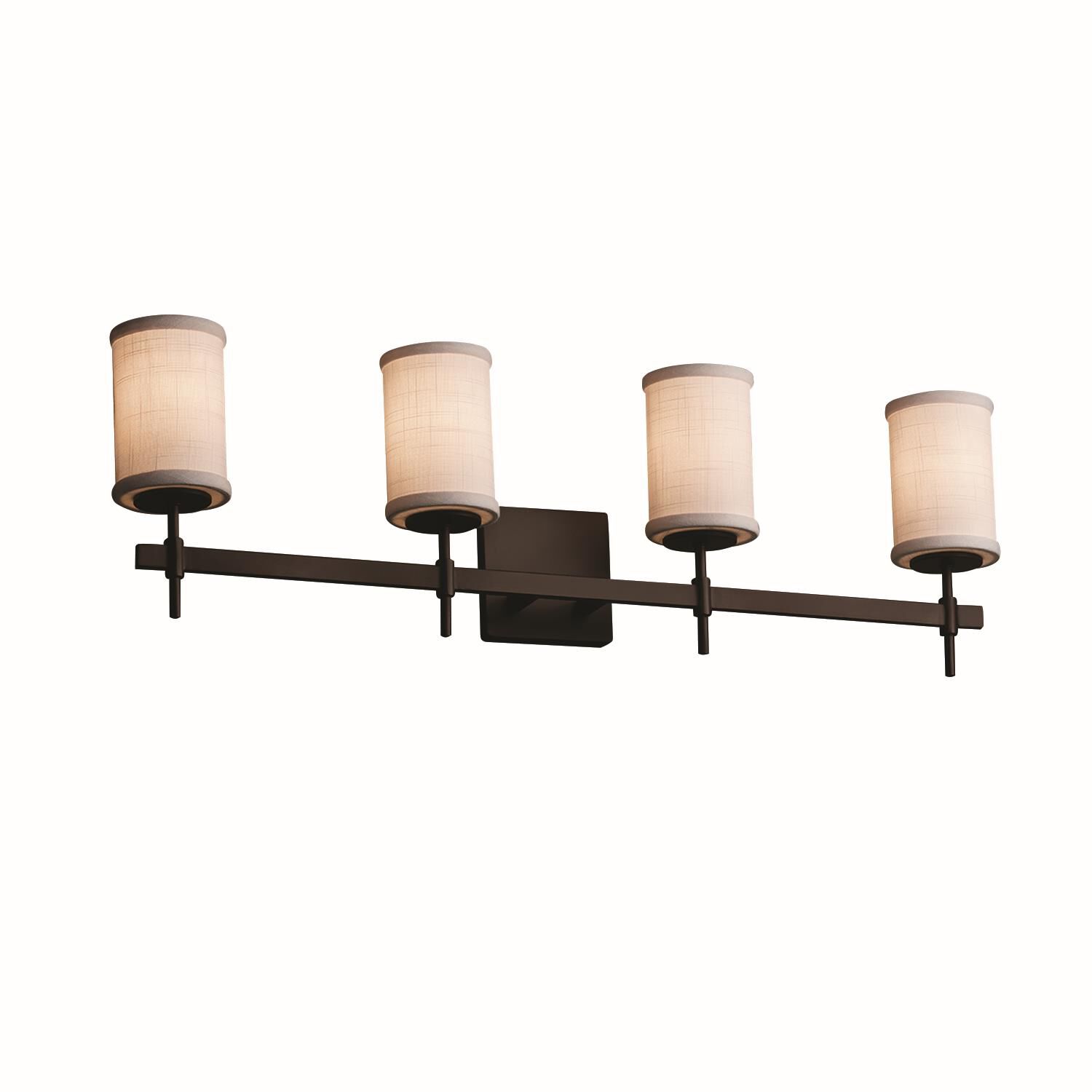 Textile 31 Inch 4 Light Bath Vanity Light by Justice Design Group