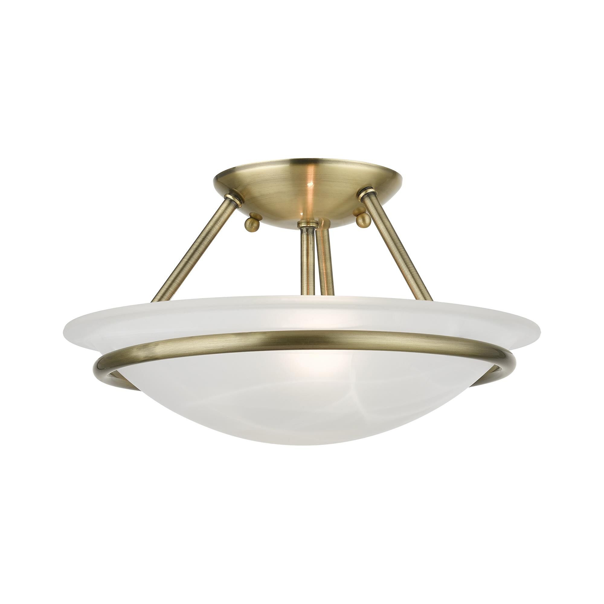 Newburgh 2 Light Semi Flush Mount by Livex Lighting