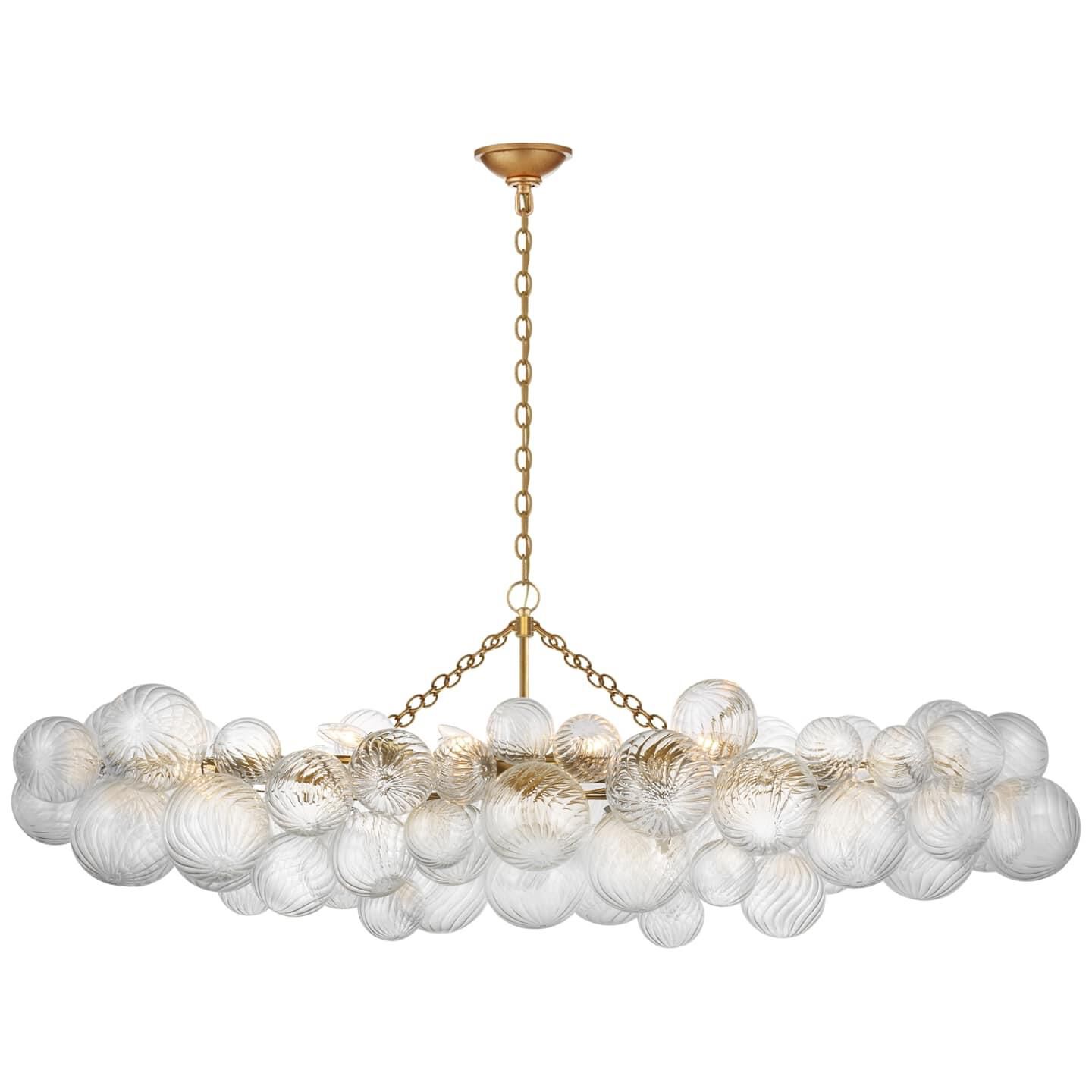 Julie Neill Talia 63 Inch 12 Light LED Linear Suspension Light by Visual Comfort Signature Collection
