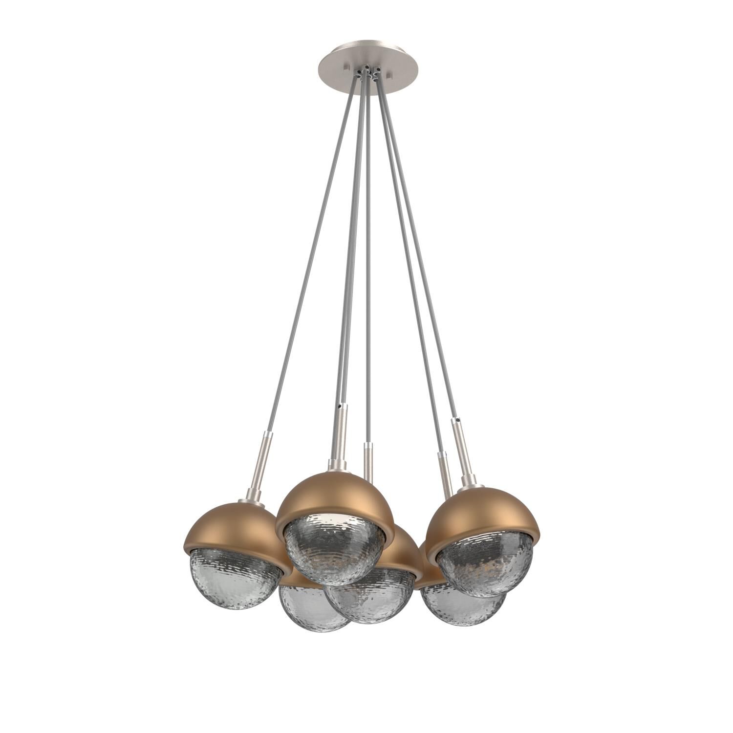 Shown in Beige Silver finish and Smoke glass and Novel Brass accent