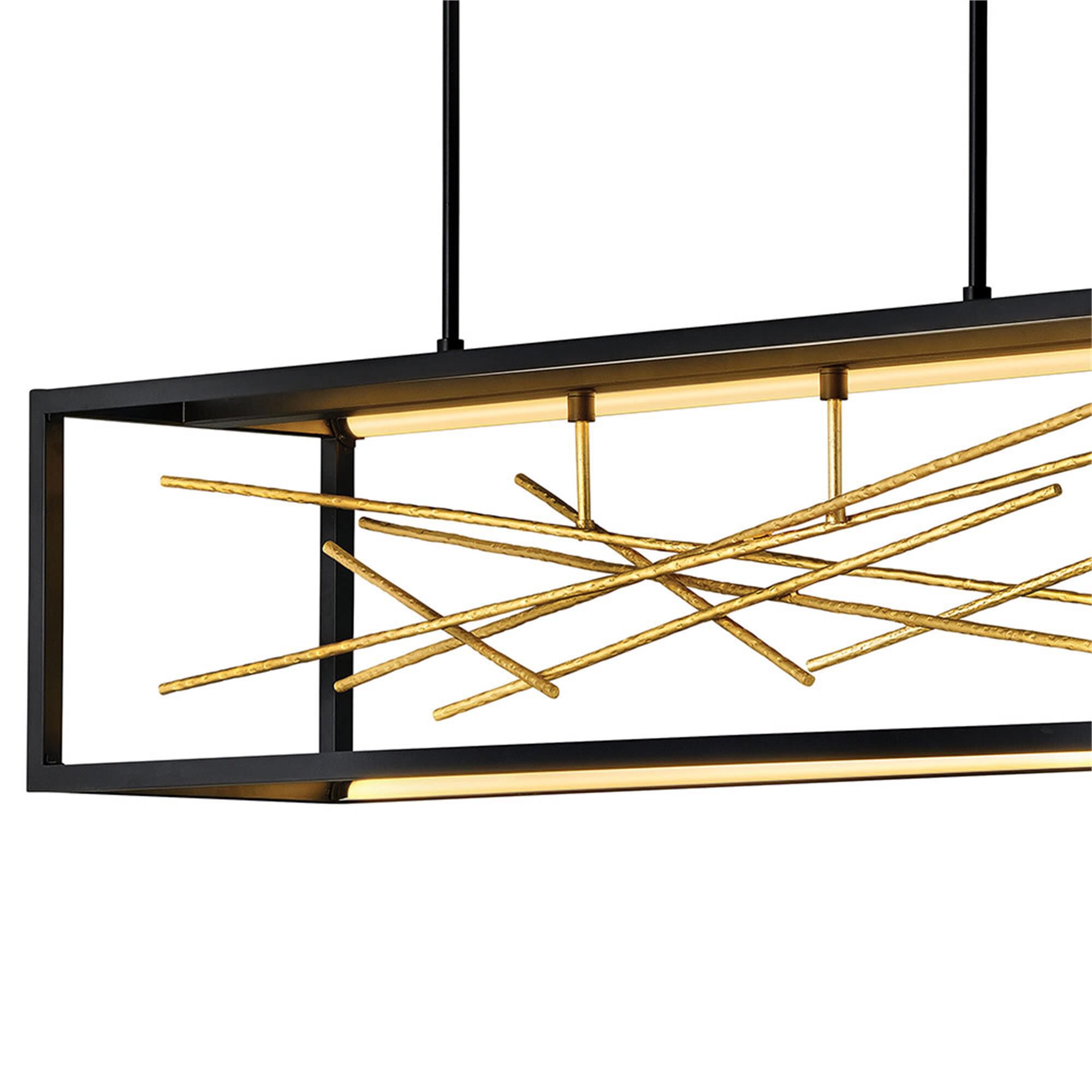 Shown in Black finish and Gilded Gold accent