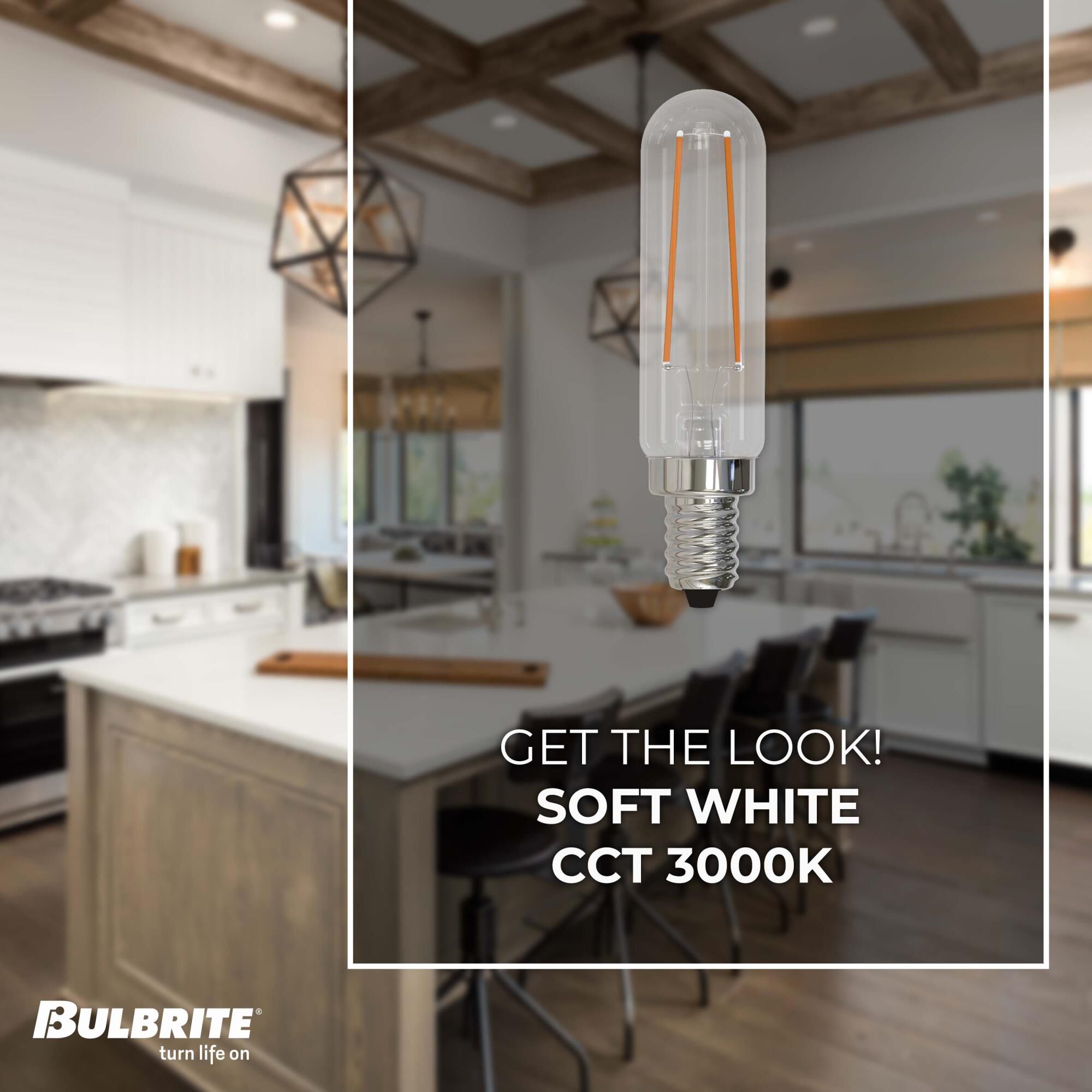 Dimmable 2.50 Watt 3000K T6 LED Light Bulb by Bulbrite