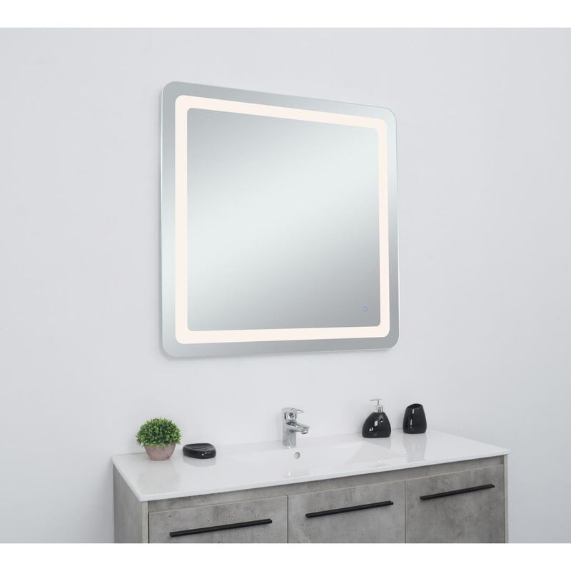 Genesis 36 Inch LED Lighted Mirror by Elegant Decor