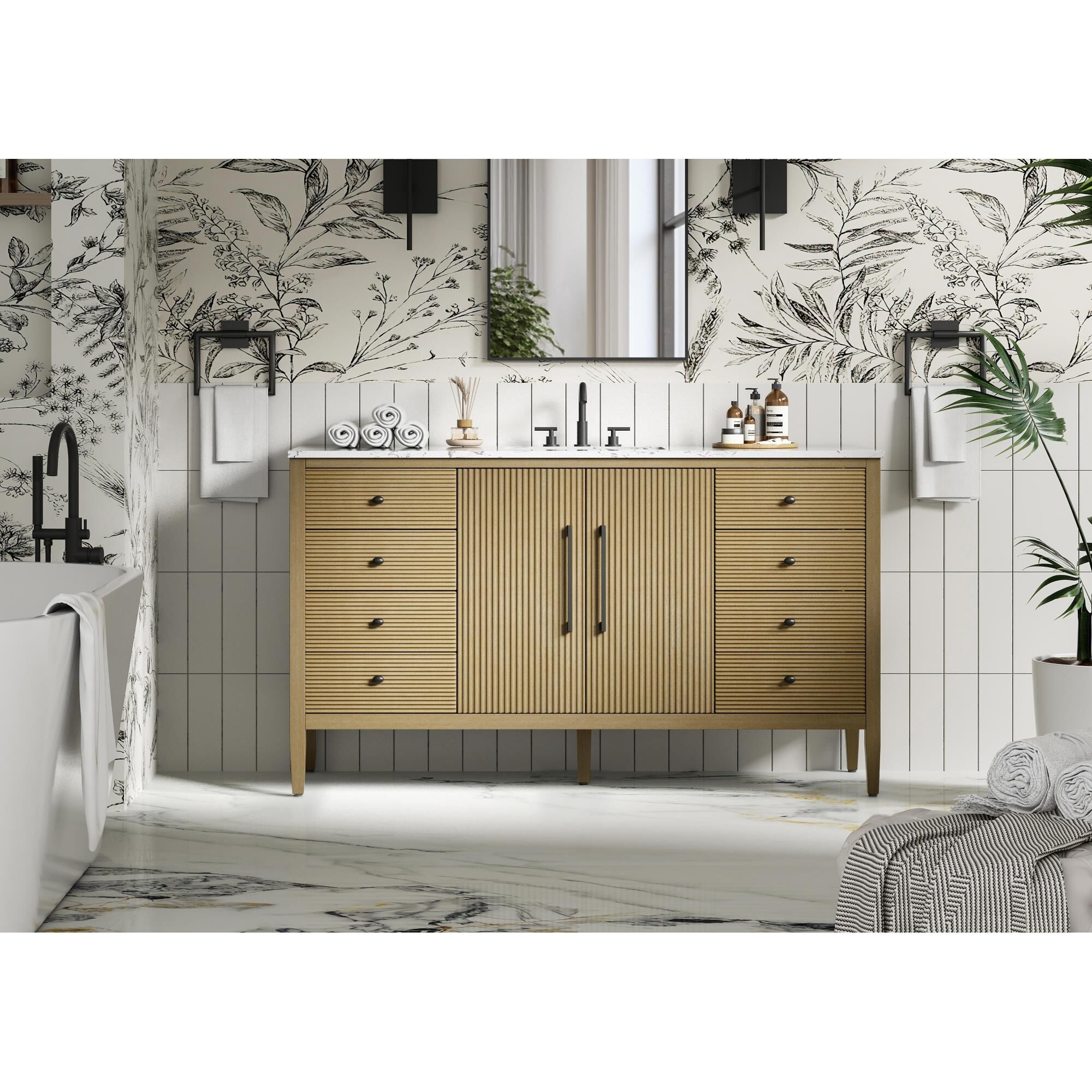 Blakely 60 Inch Bath Vanity by Elegant Dcor