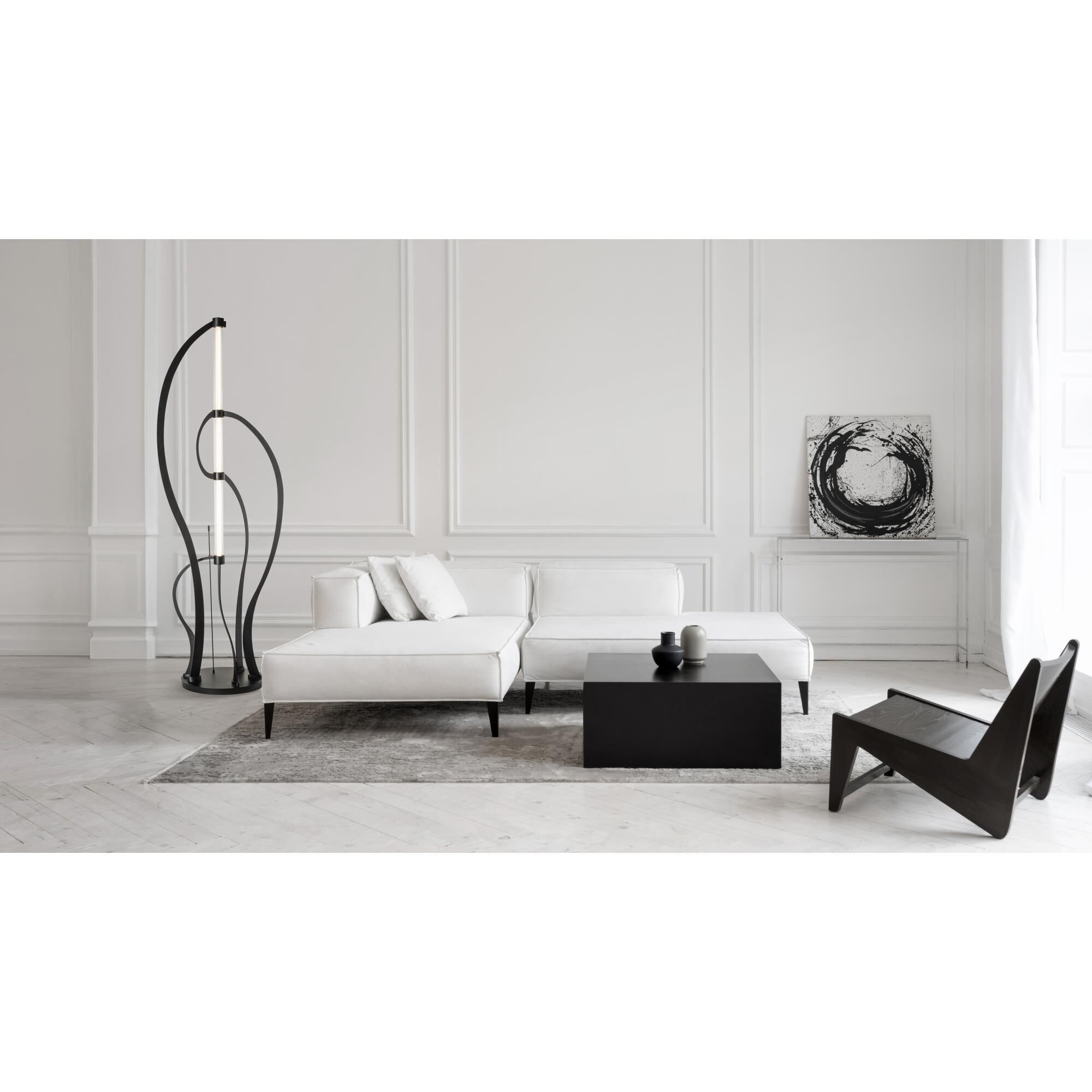 Custom 8 Foot Tall Pulse Floor Lamp by Hubbardton Forge