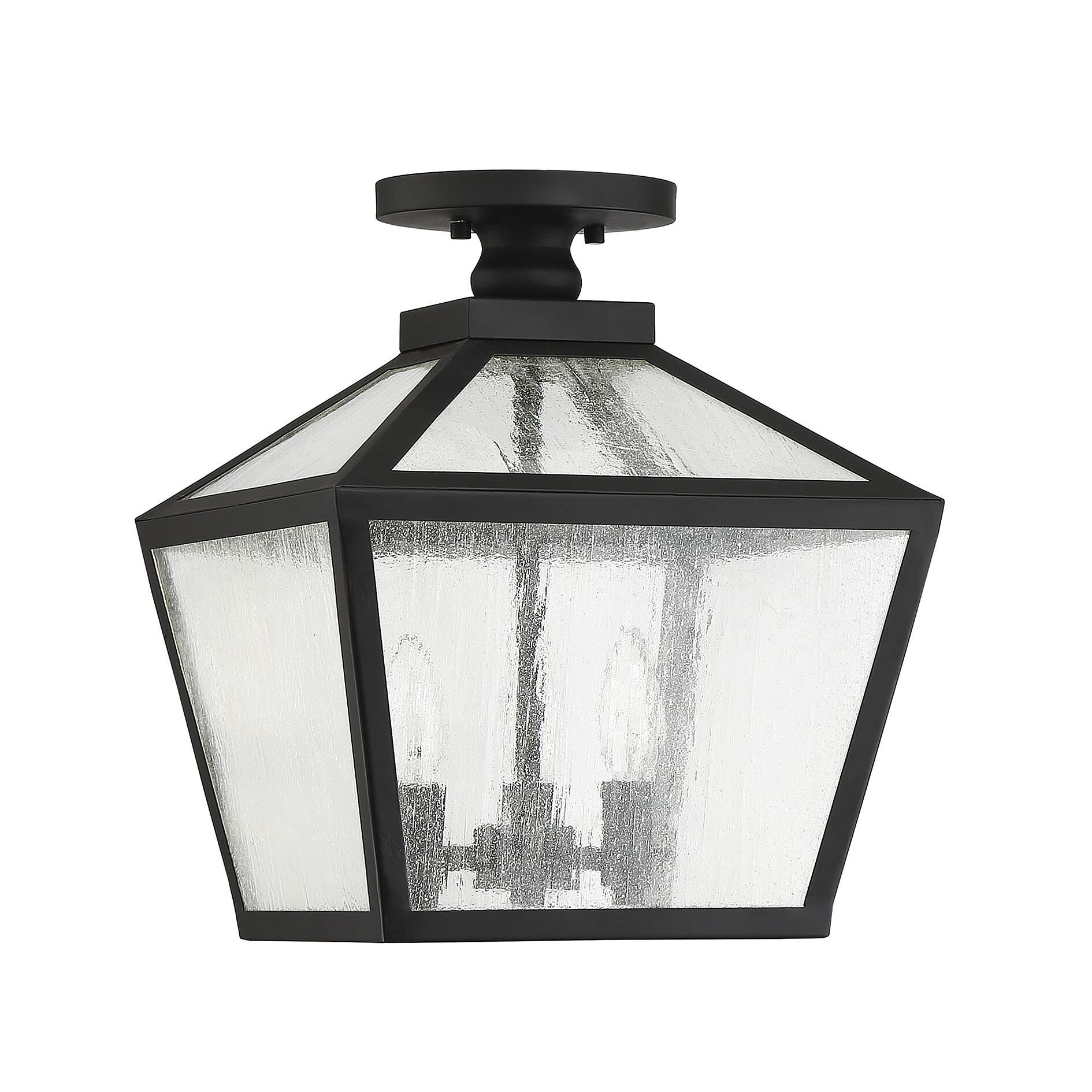 Woodstock 12 Inch 3 Light Outdoor Flush Mount by Savoy House
