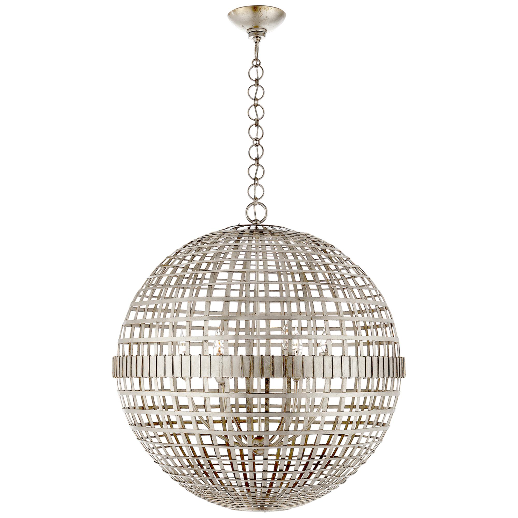 Shown in Burnished Silver Leaf finish
