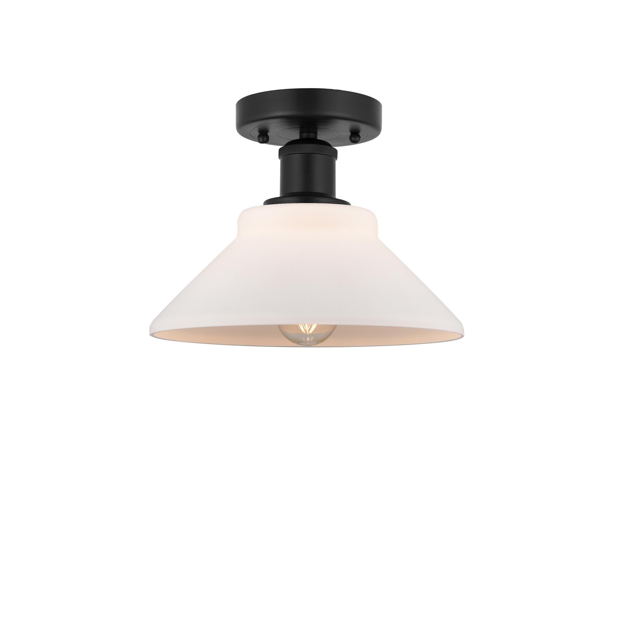 Shown in Matte Black, Matte White finish and Matte White glass and Matte White Glass shade