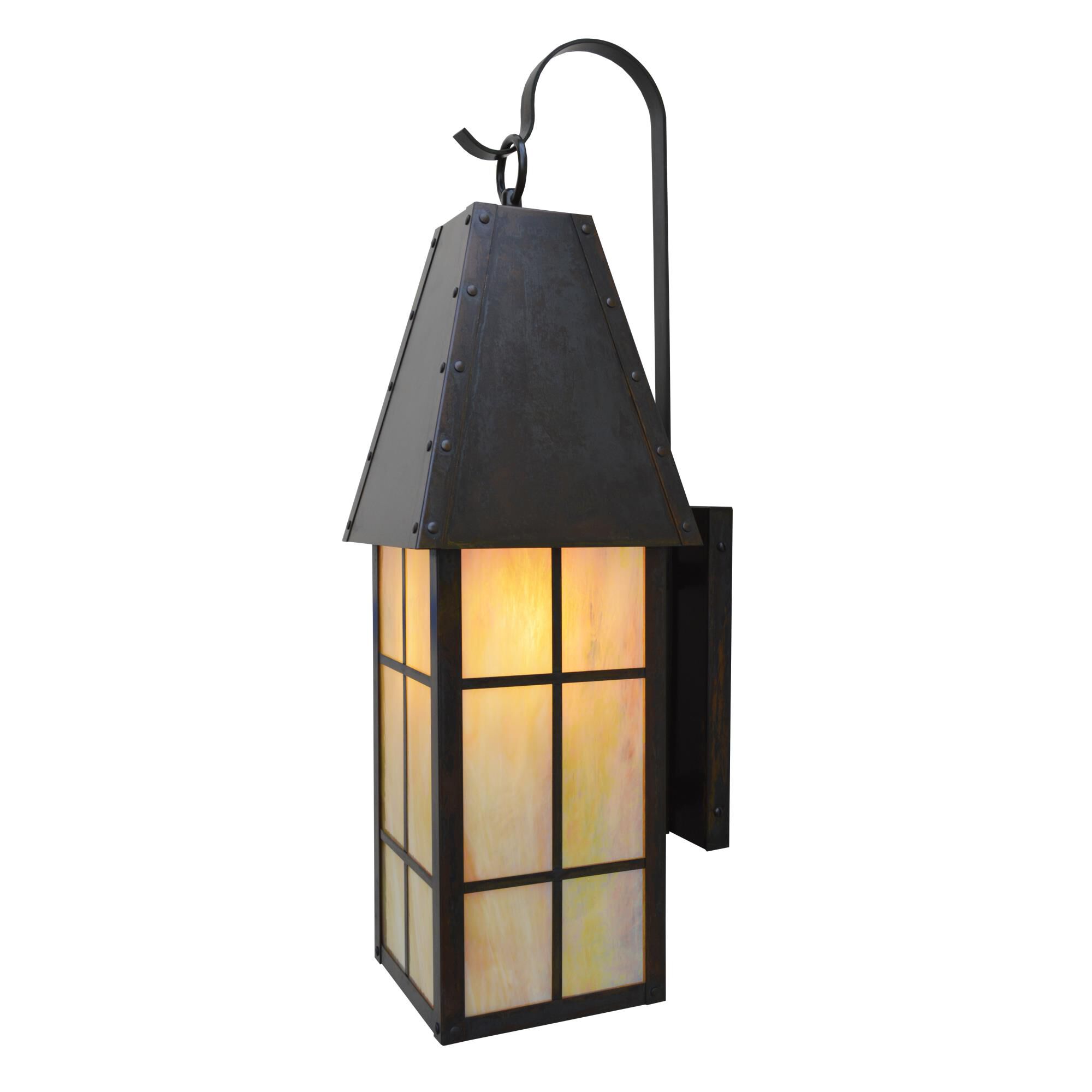 Shown in Bronze finish and Gold White Iridescent glass