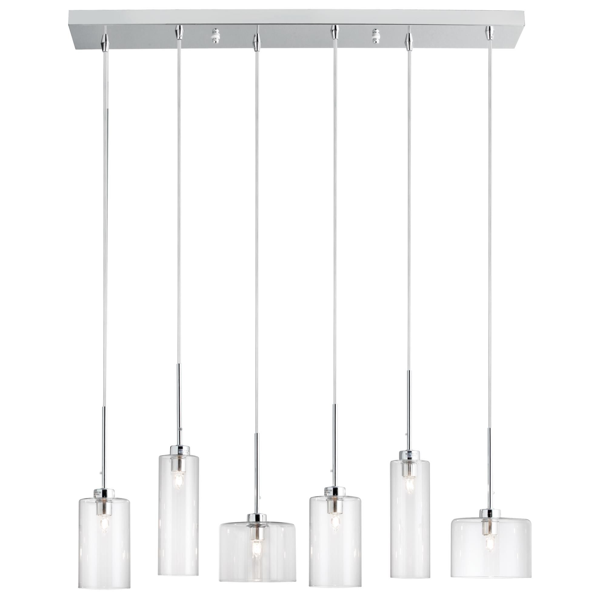 Industrial Chic 29 Inch 6 Light Linear Suspension Light by Dainolite