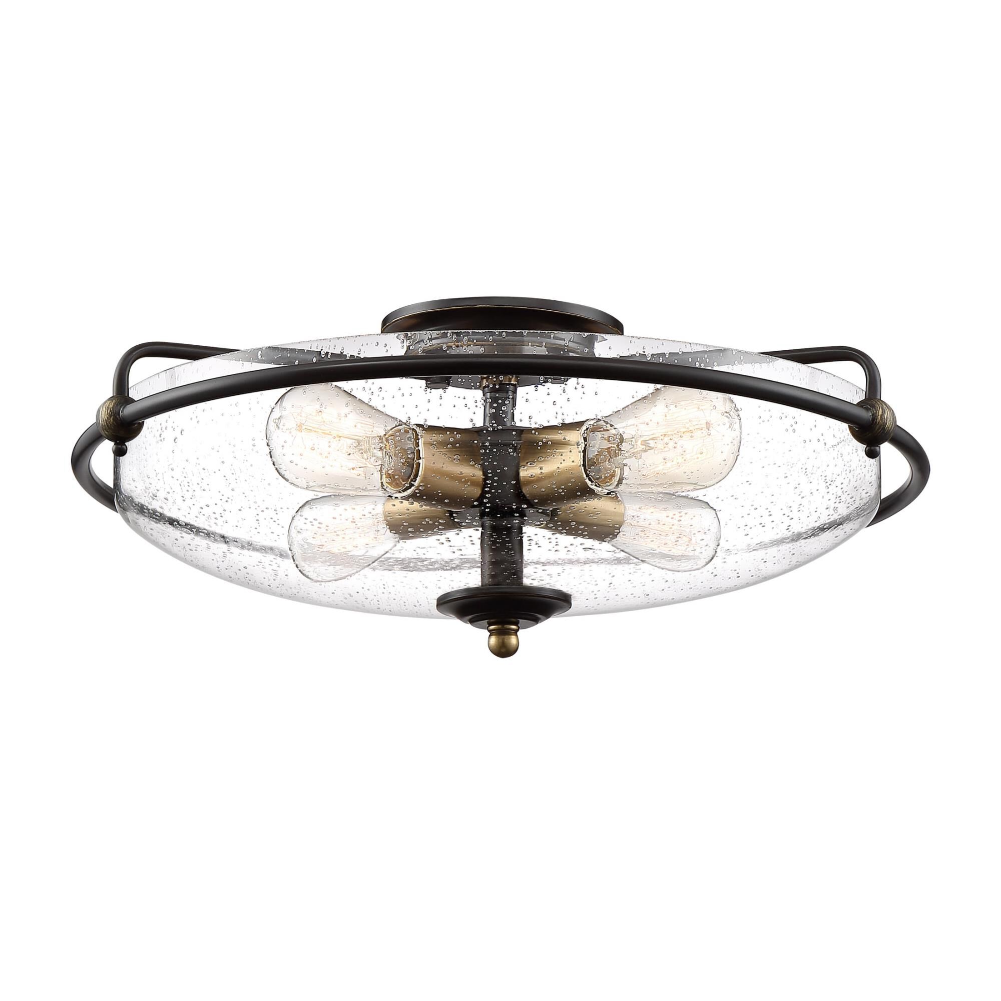 Griffin 21 Inch 4 Light Flush Mount by Quoizel