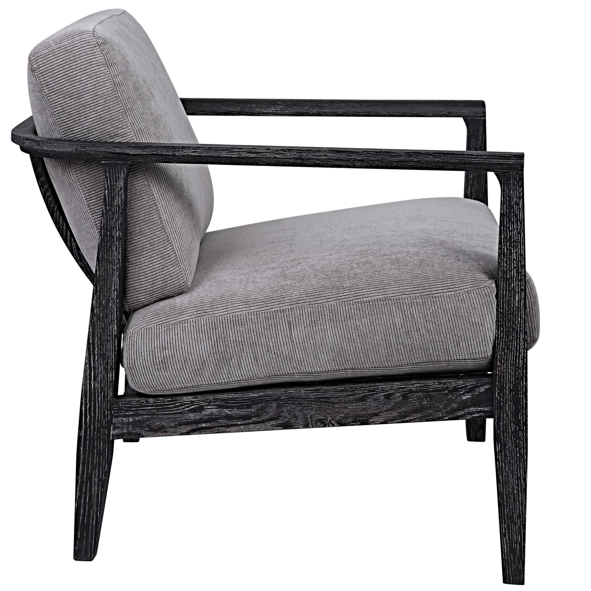 Shown in This Refreshing Take On A Modern Accent Chair Features A Curved Open Back Design In Solid Oak Wood.  finish