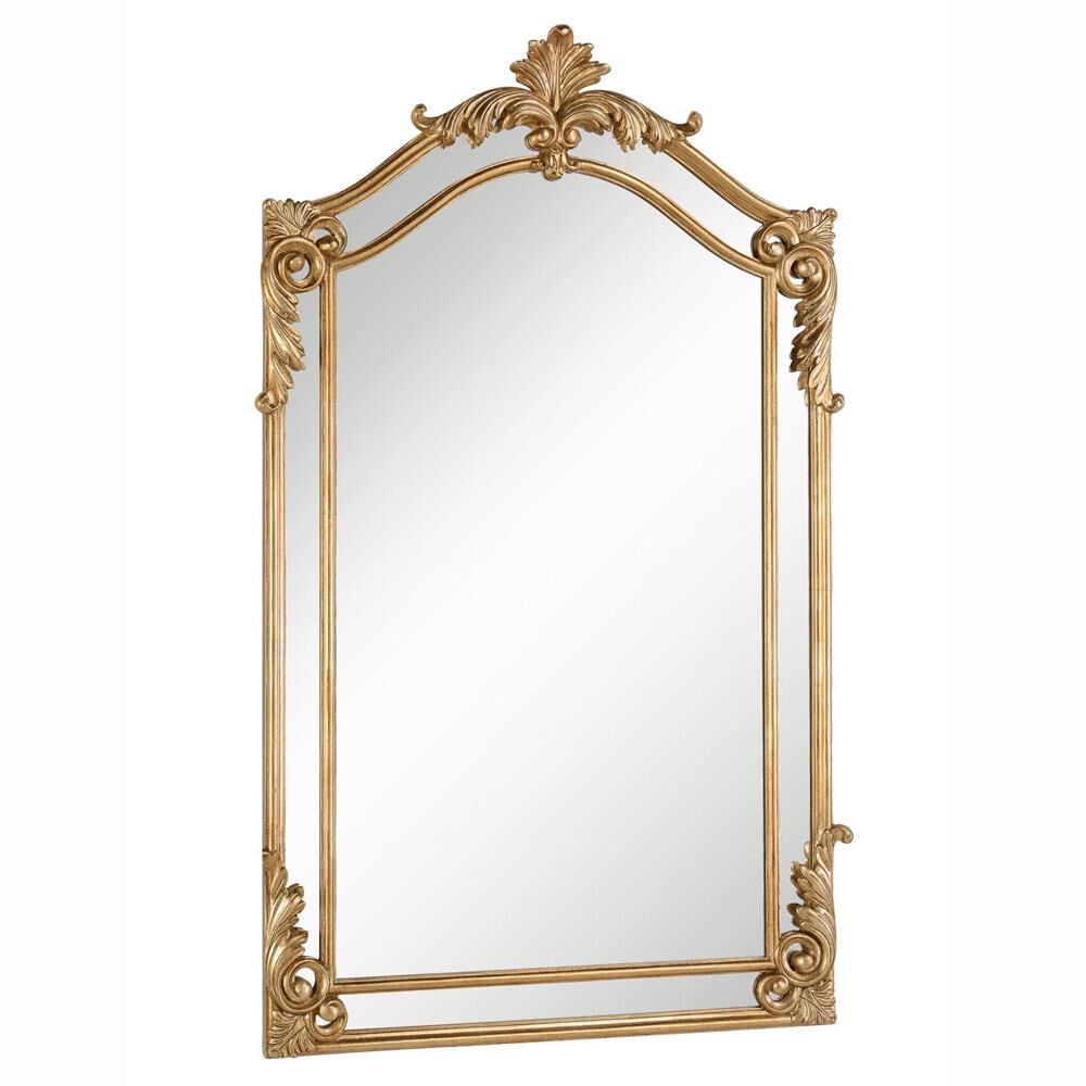 Shown in Antique Gold Leaf finish and Clear glass