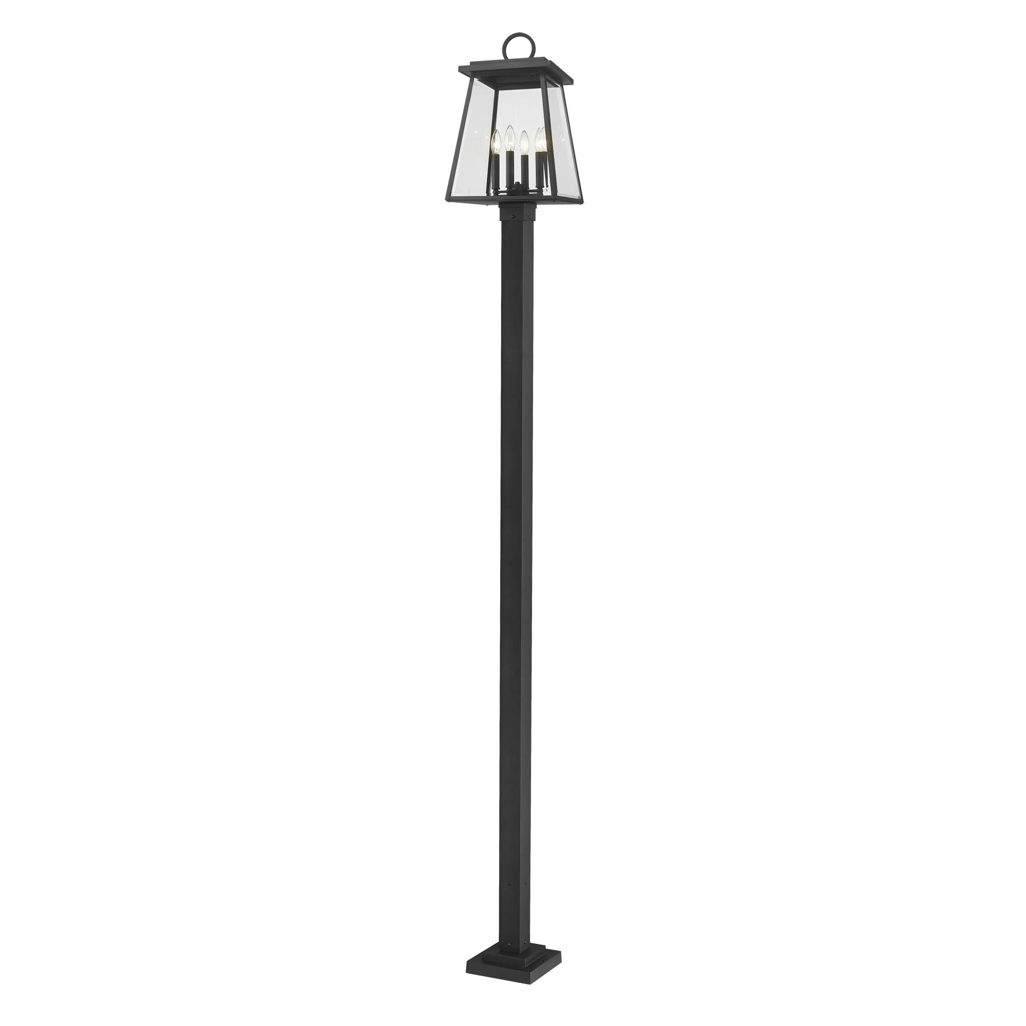 Broughton 115 Inch Tall 4 Light Outdoor Post Lamp by Z-Lite