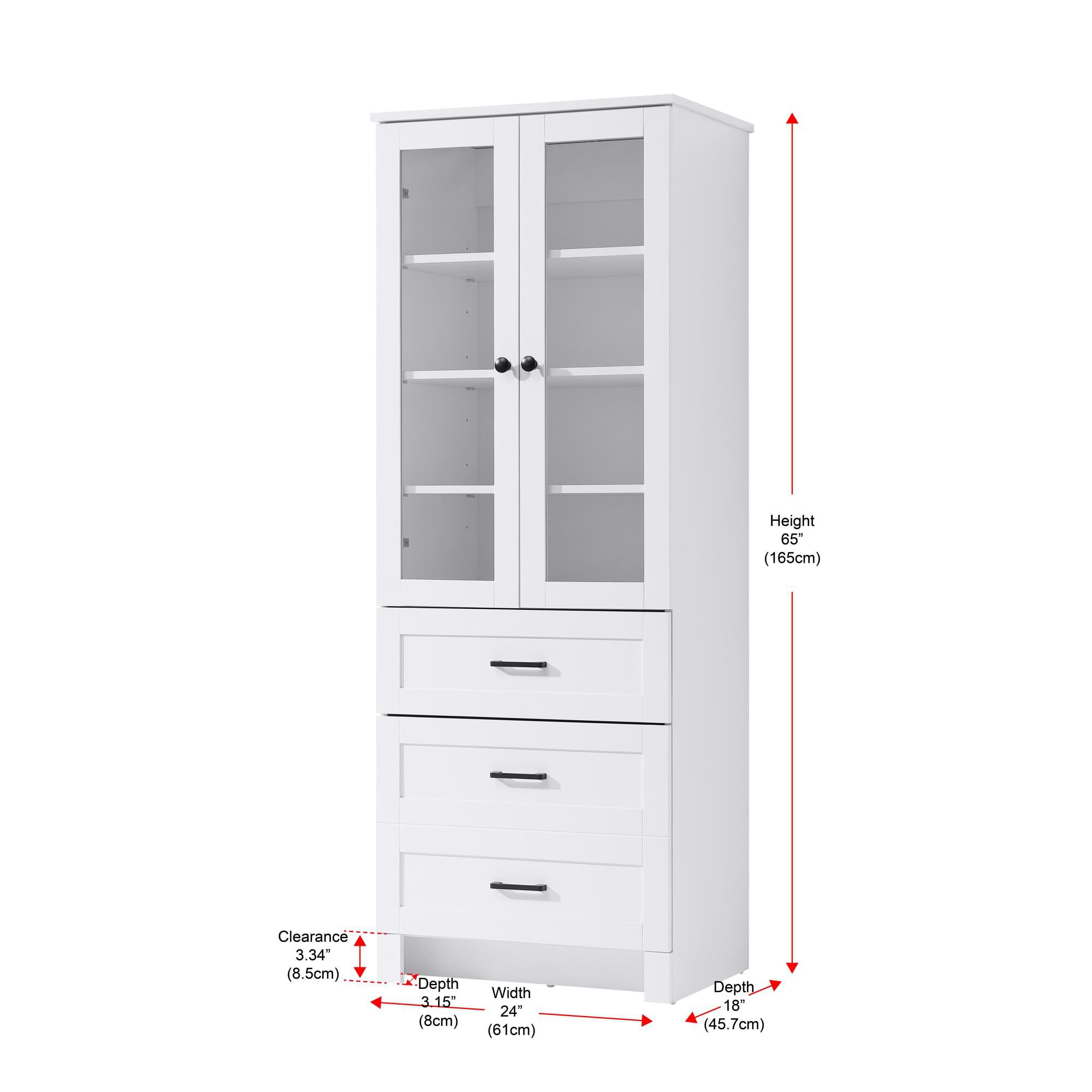 Soma 65 Inch Storage Cabinet by Elegant Decor