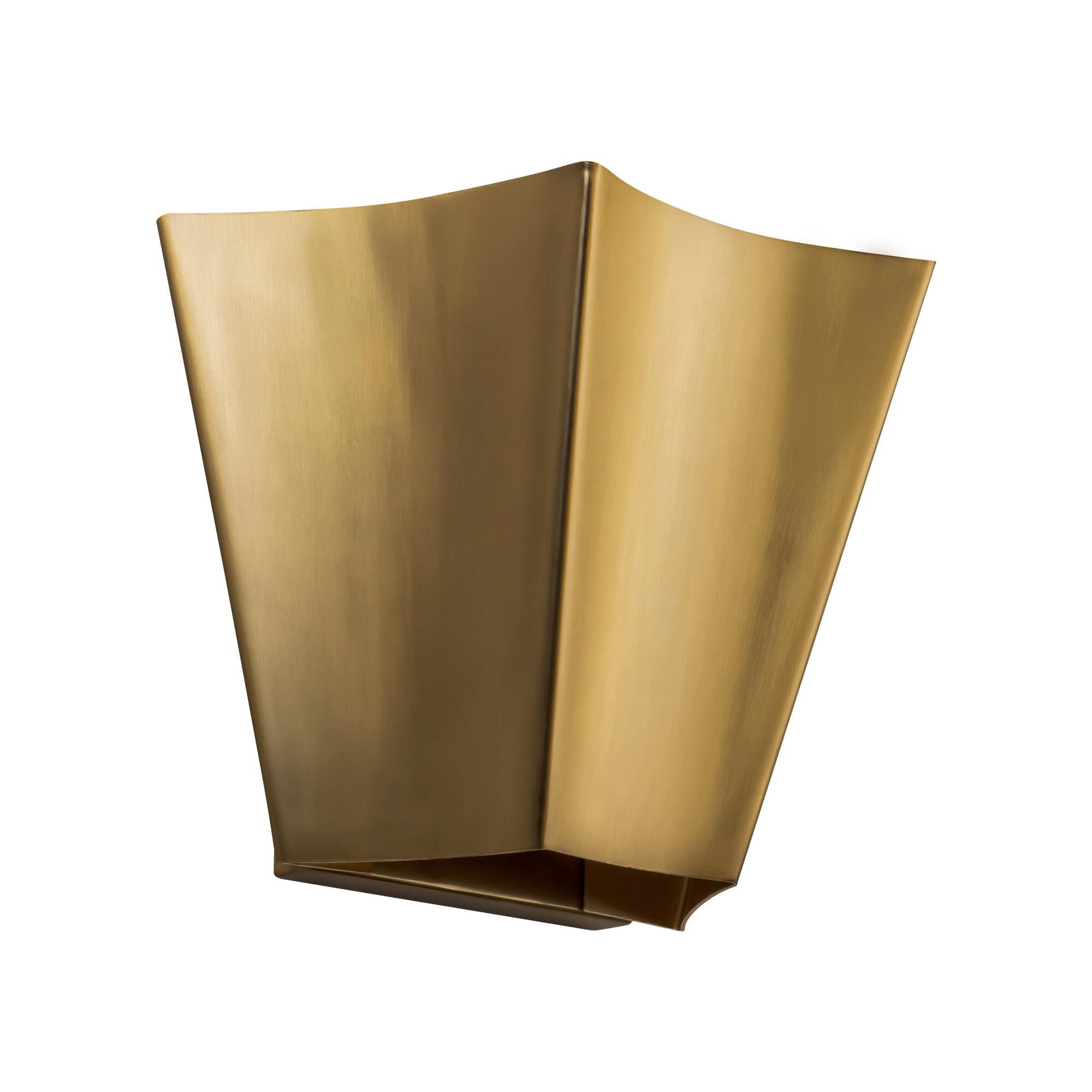 Shown in Brushed Gold finish and Steel shade