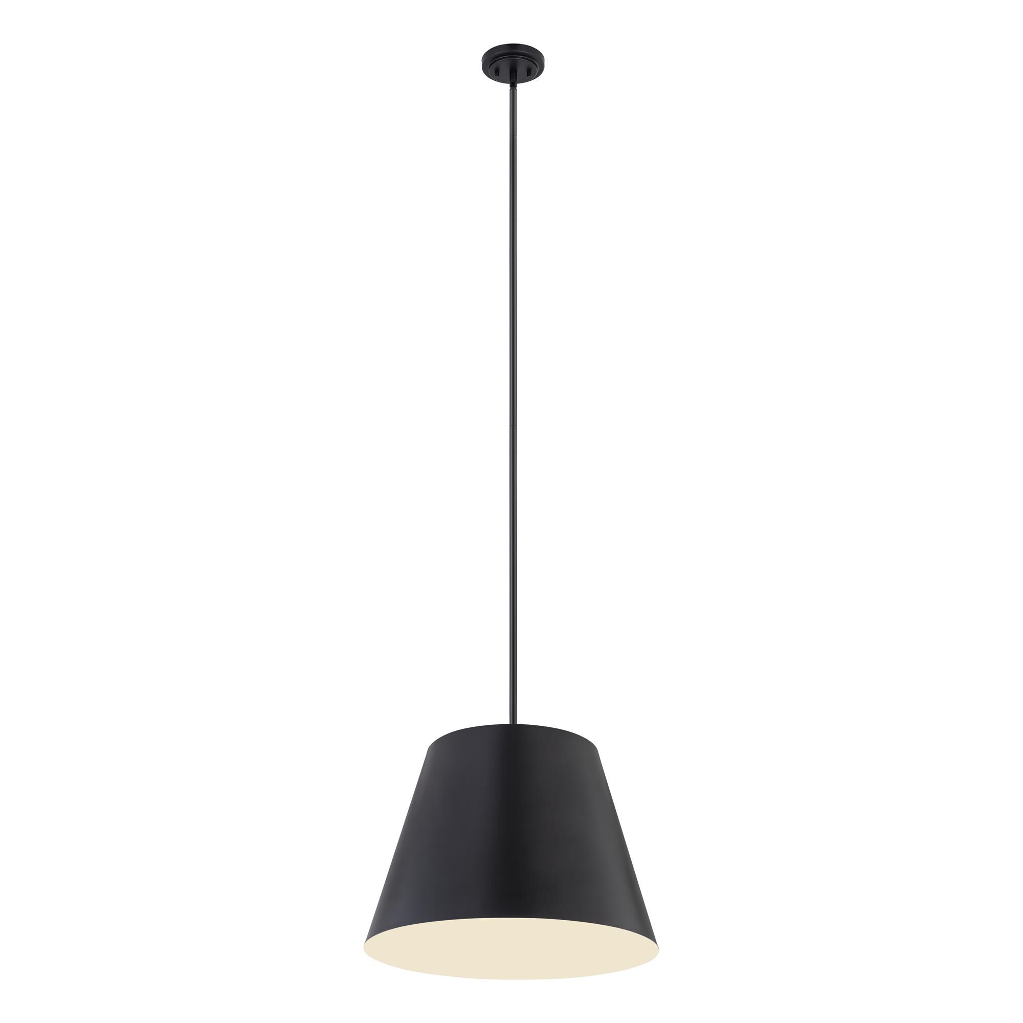 Shown in Matte Black finish and Matte Black glass and Matte Black shade