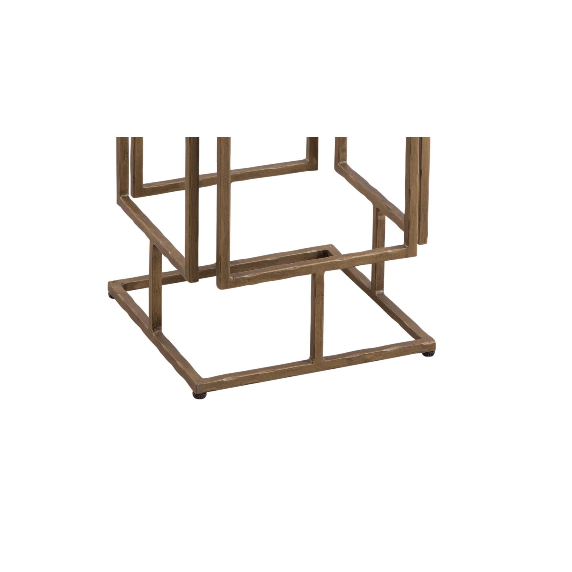 Shown in Brass and Off White finish