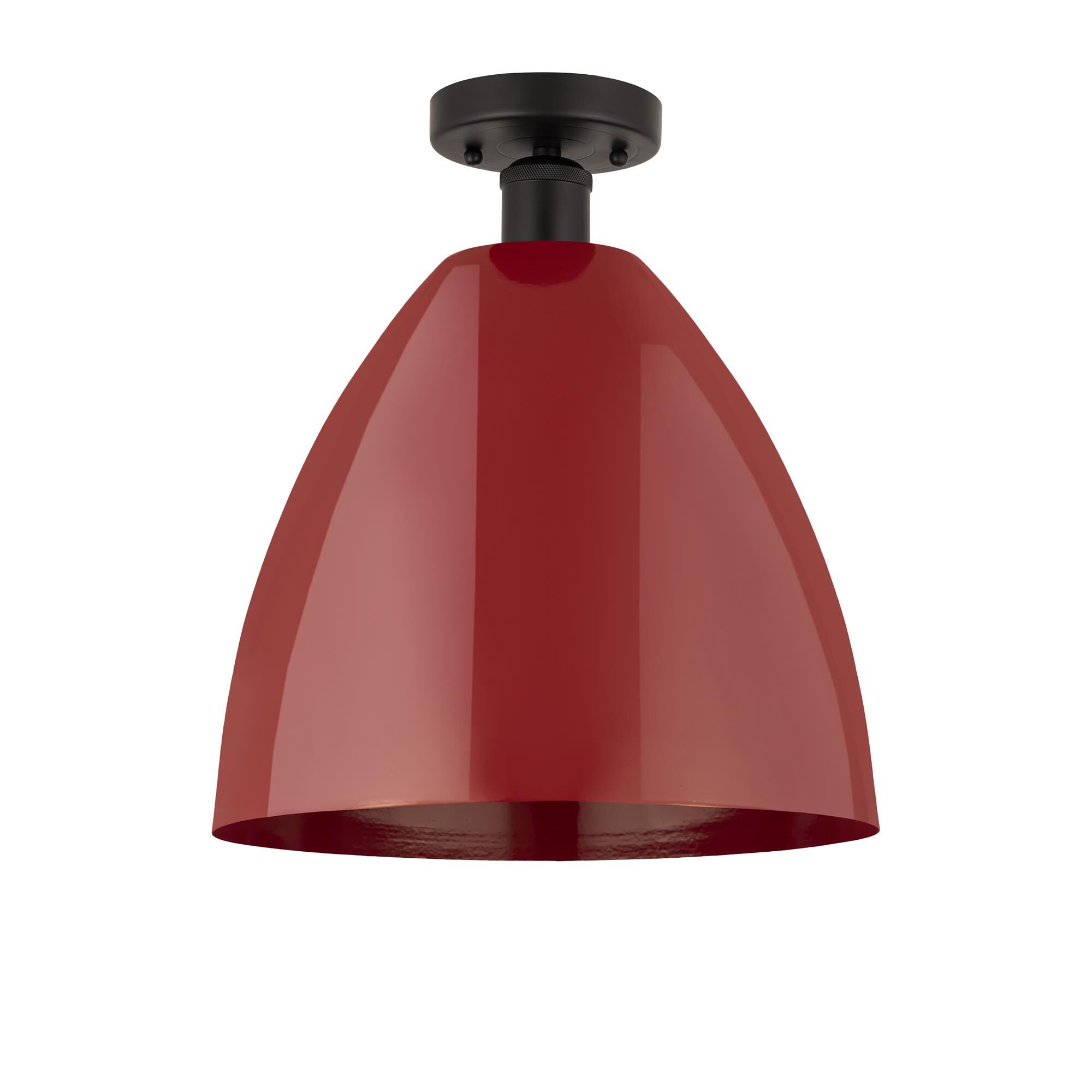 Shown in Oil Rubbed Bronze and Red finish and Red Metal shade