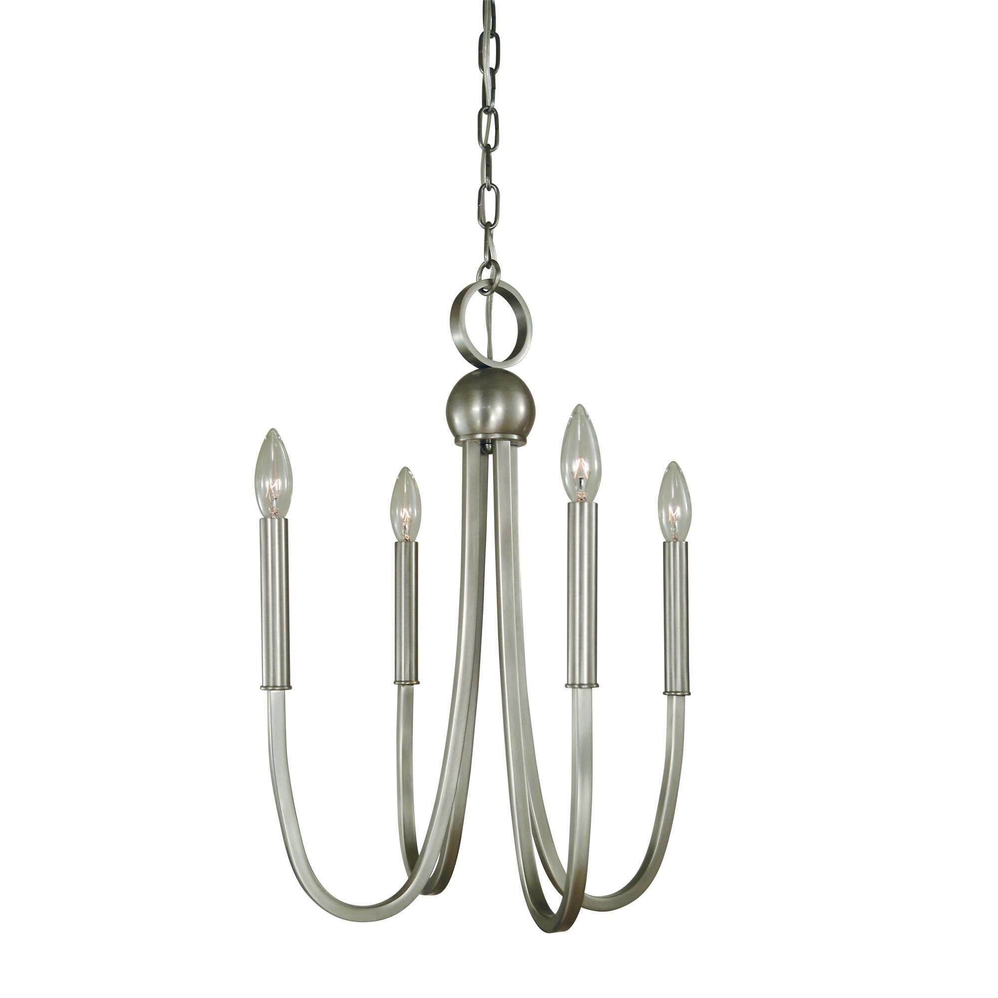 Alexandria 16 Inch 4 Light Mini Chandelier by Framburg