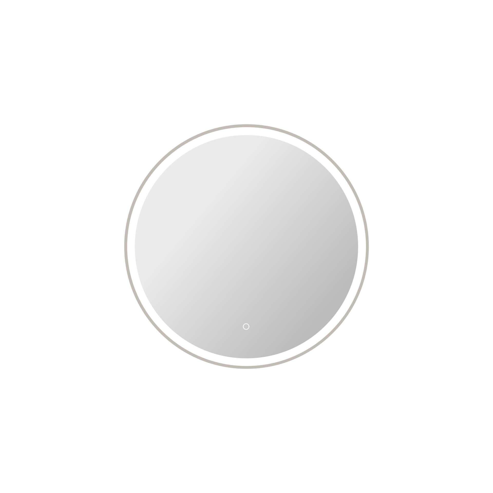 Harmoni 32 Inch Round LED Lighted Mirror by Elegant Decor