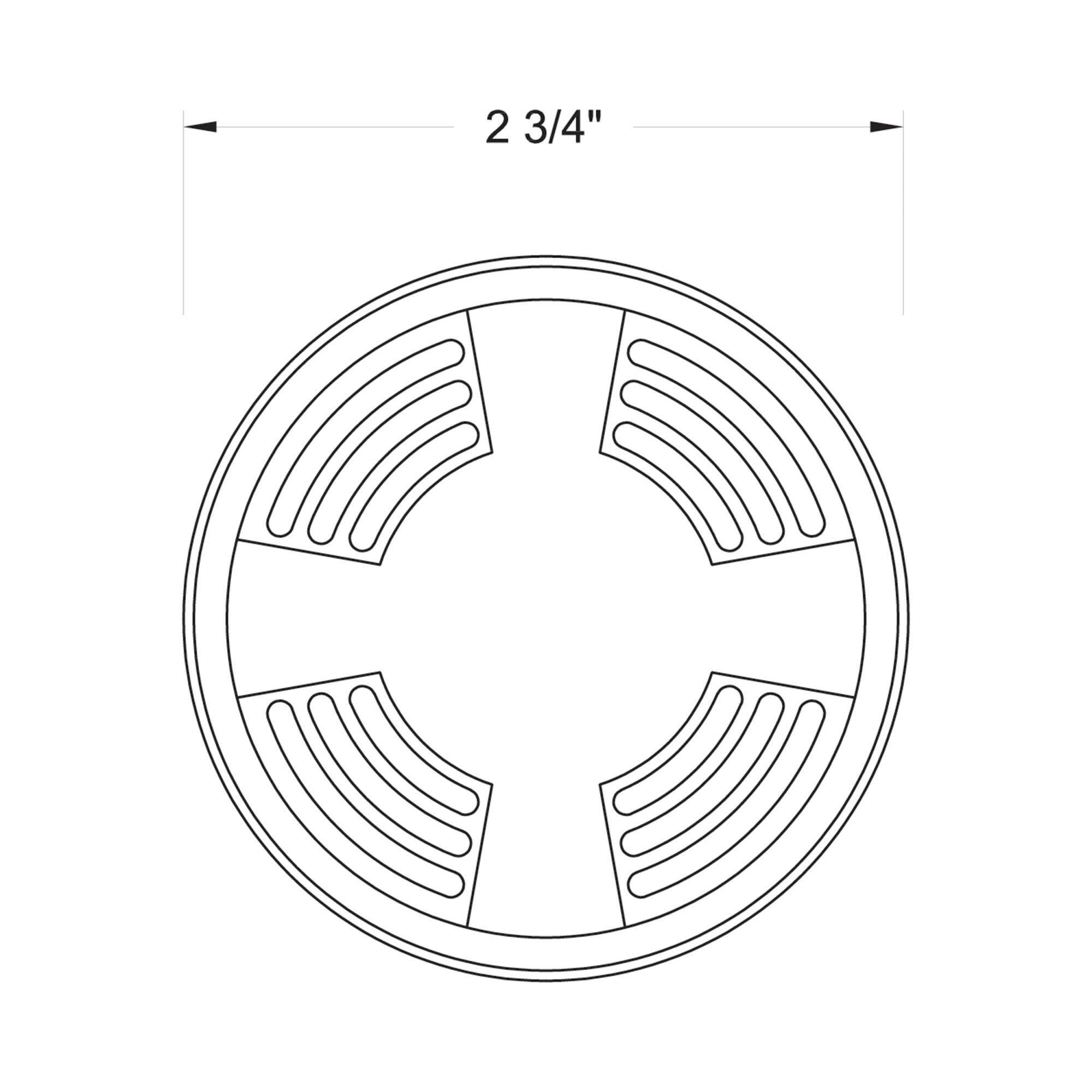 Hinkley Lighting Flare Quad-Directional 4 Watt LED In Ground Light