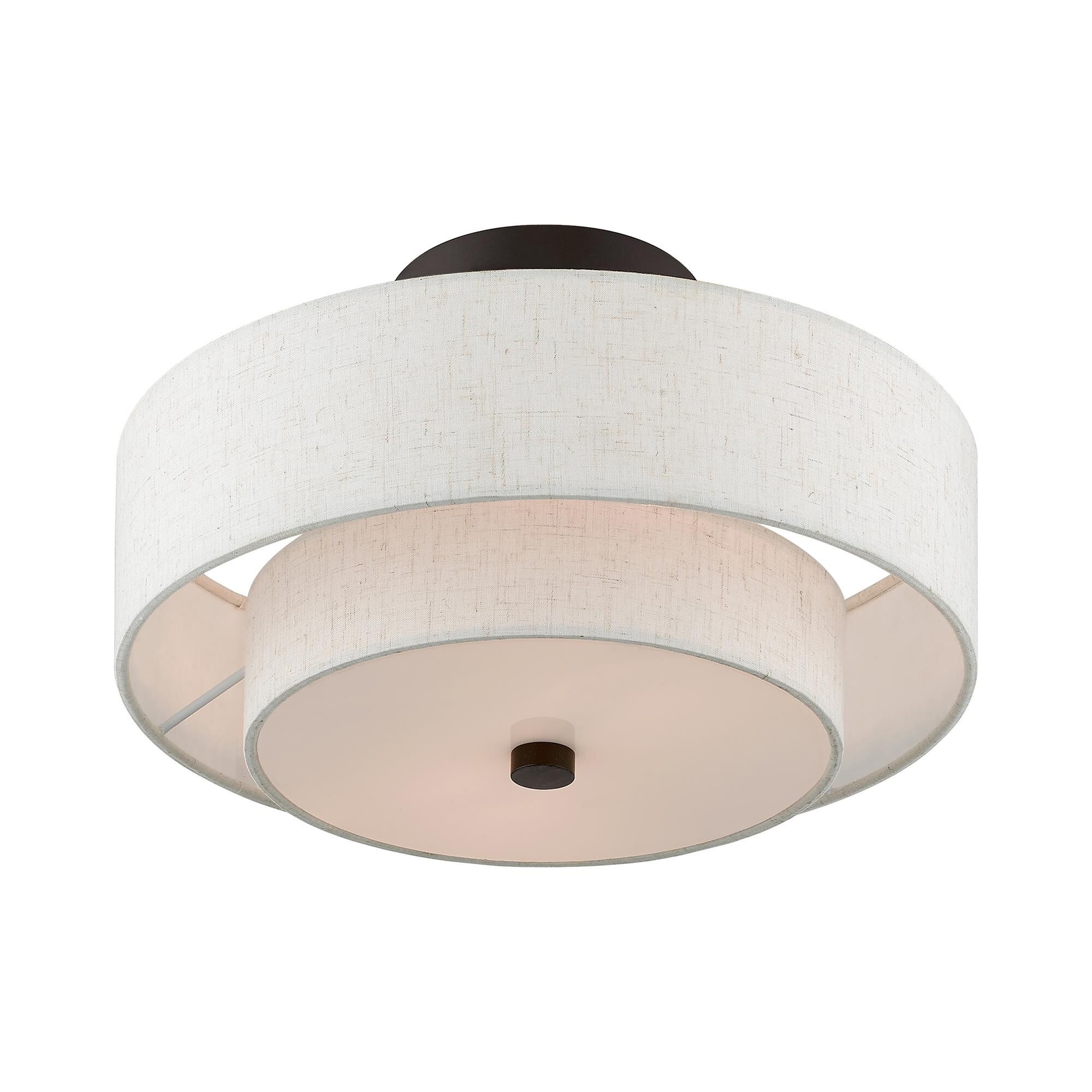 Monroe 13 Inch Semi Flush Mount by Livex Lighting