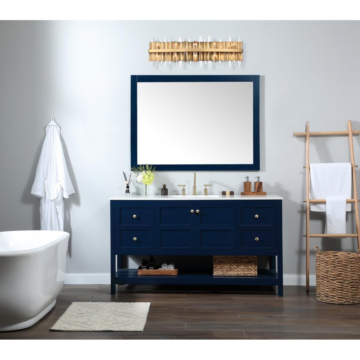 Serena 36 Inch 10 Light Bath Vanity Light by Elegant Lighting