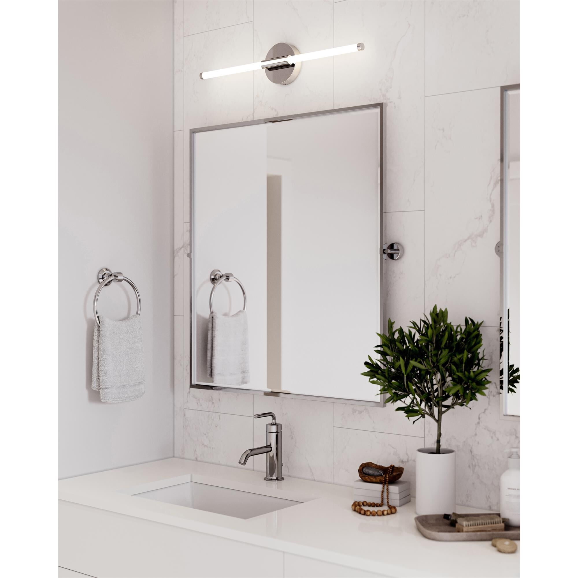Shown in Polished Chrome finish