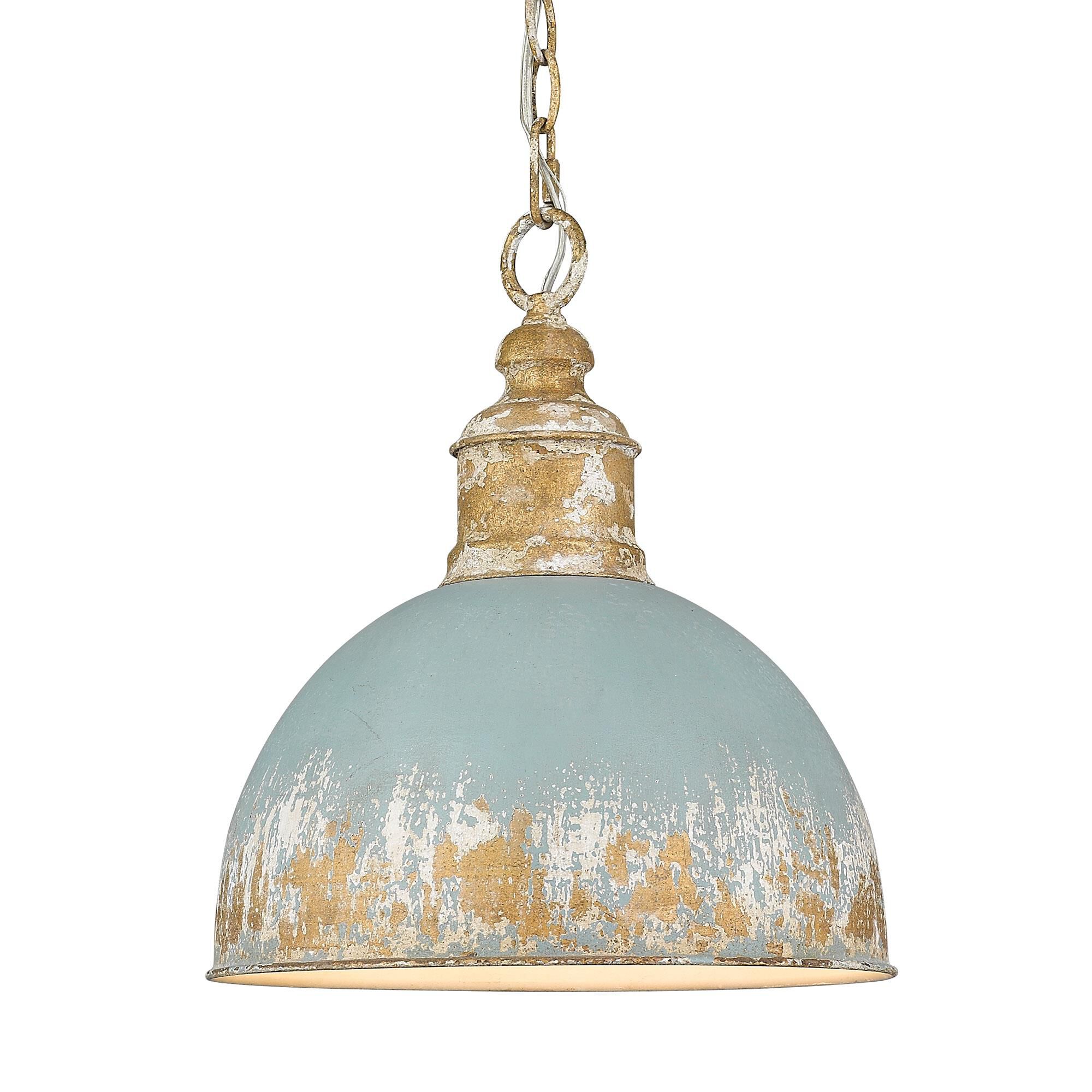 Shown in Vintage Gold finish and Teal shade
