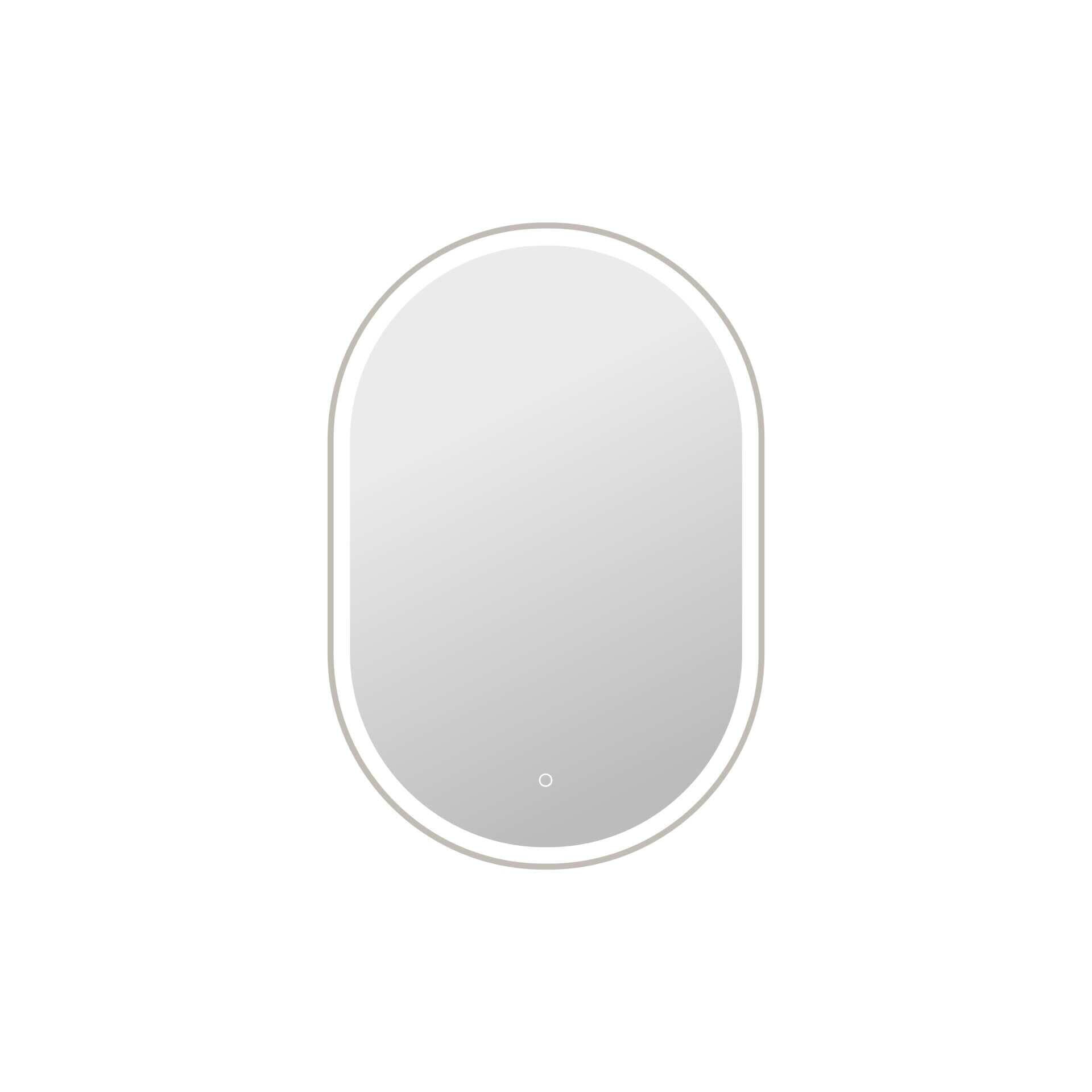 Harmoni 40 Inch Oval LED Lighted Mirror by Elegant Decor